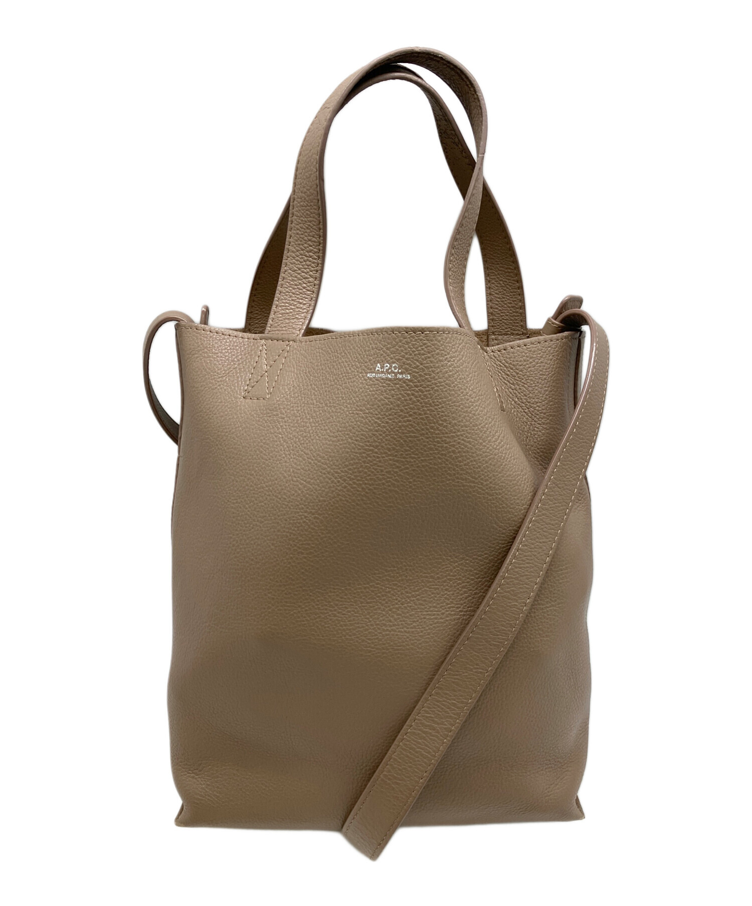 中古・古着通販】A.P.C. (アーペーセー) 2WAYトートバッグ ベージュ