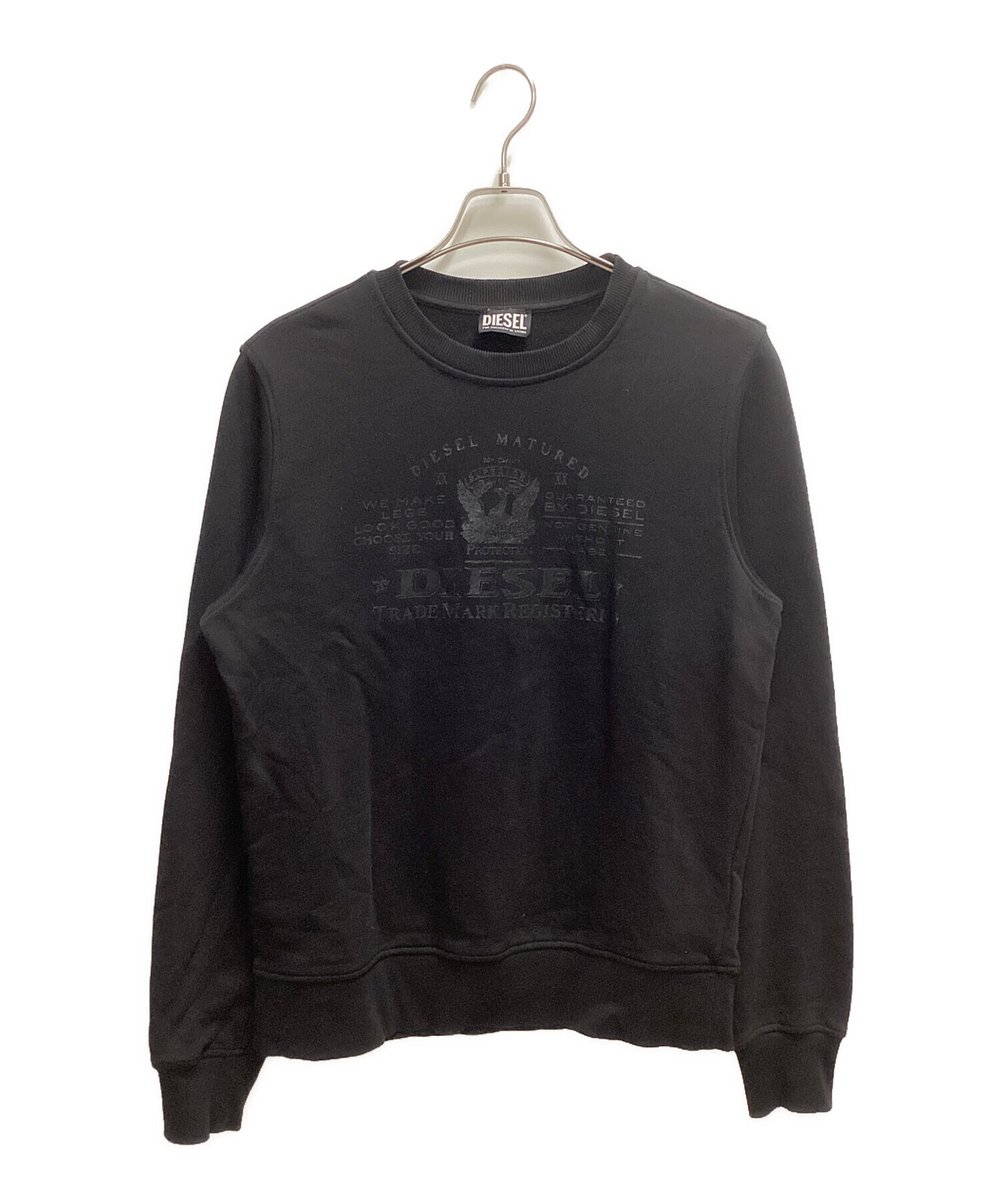 DIESEL ディーゼル スウェット XS 黒 【古着】【中古】【送料無料】 DIESEL - DIESEL ディーゼル スウェット S 黒 【古着】【中古】【送料