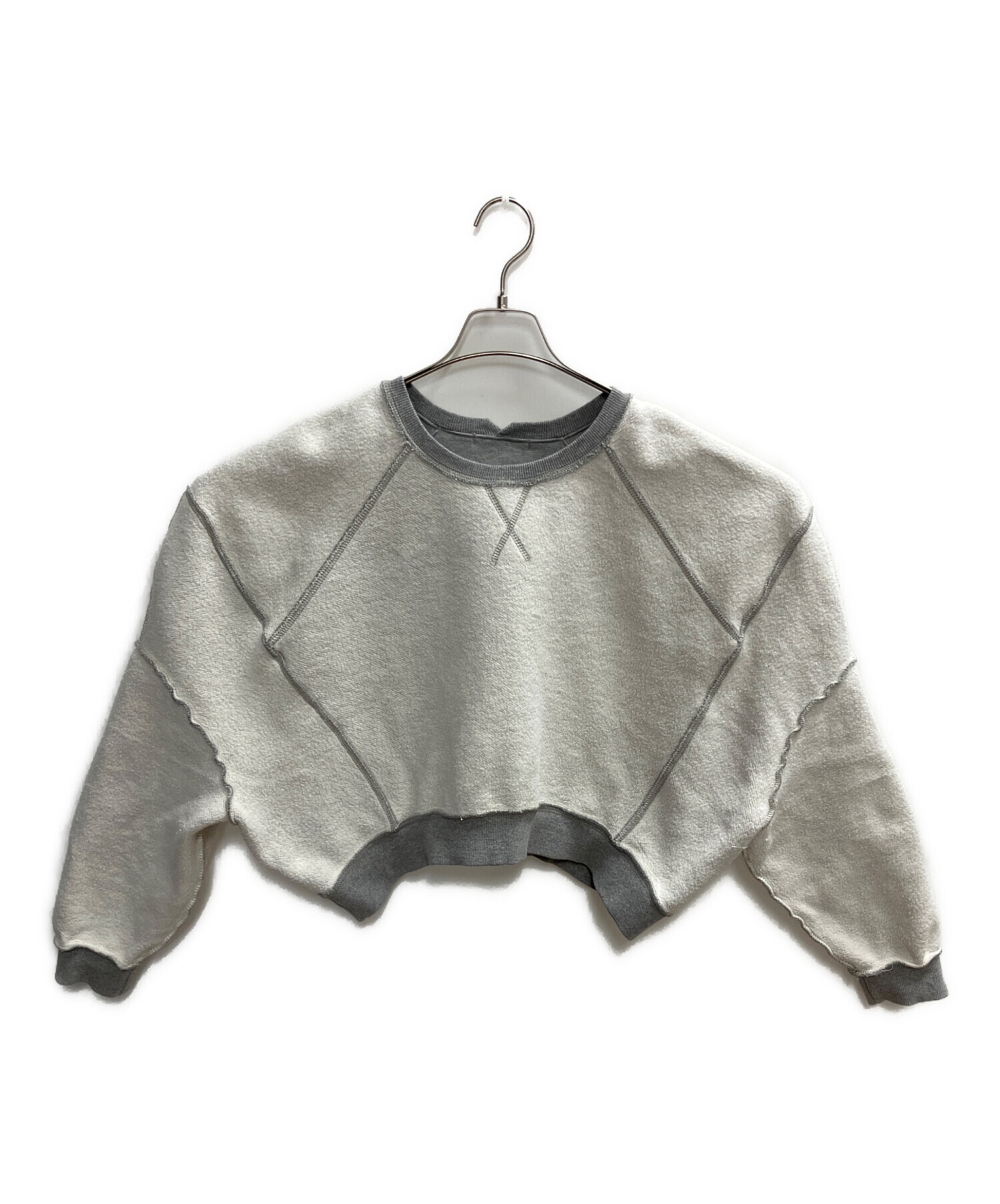 AMOMMA PUFF SLEEVE SWEAT裏起毛 グレー 中古・古着通販】AMOMMA (アモマ) PUFF SLEEVE SWEAT 裏起毛スウェット