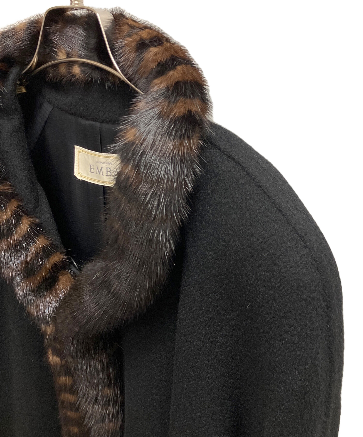 中古・古着通販】EMBA (エンバ) ロングコート ブラック サイズ:11号