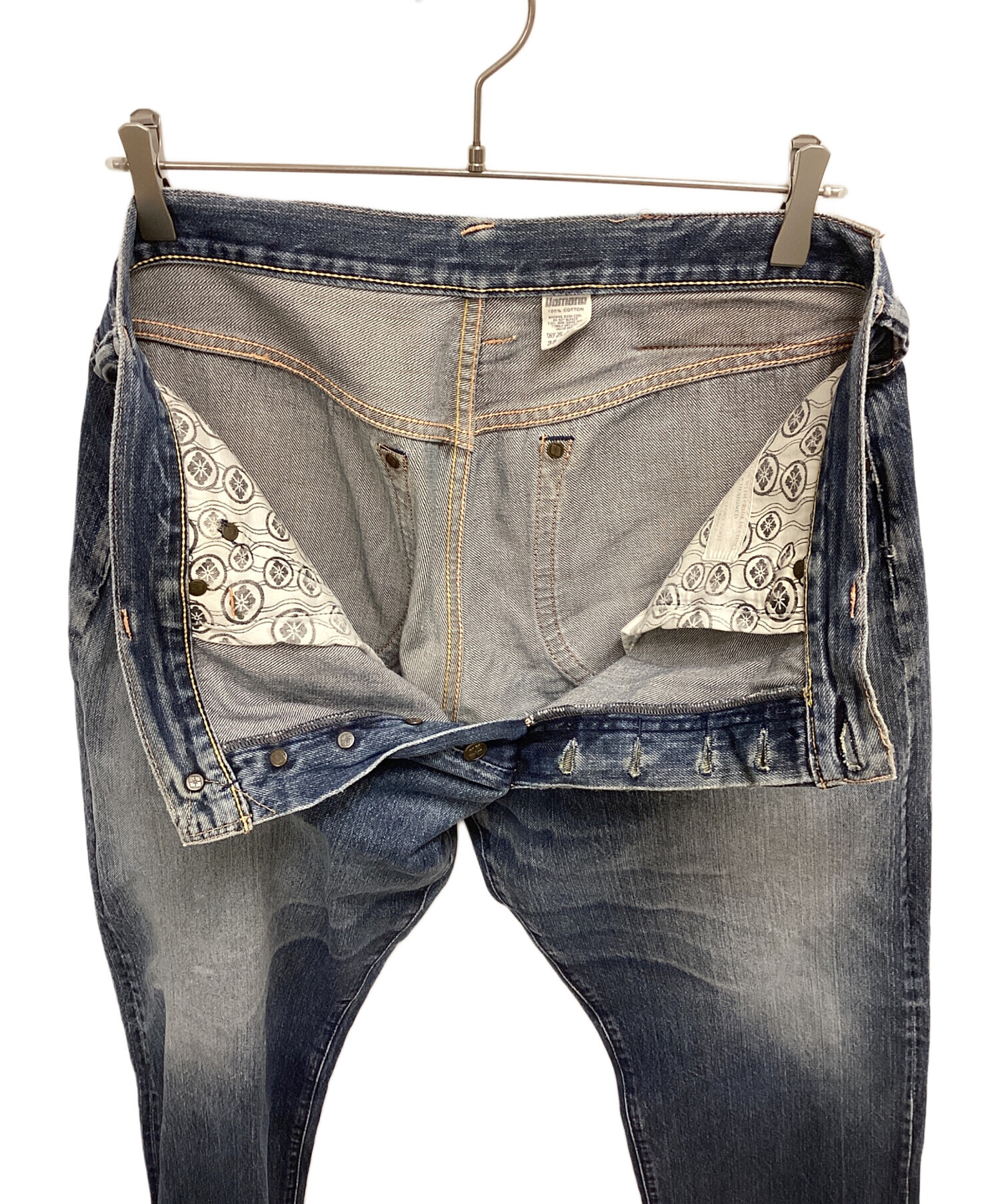 中古・古着通販】YAMANE (ヤマネ) デニムパンツ インディゴ サイズ