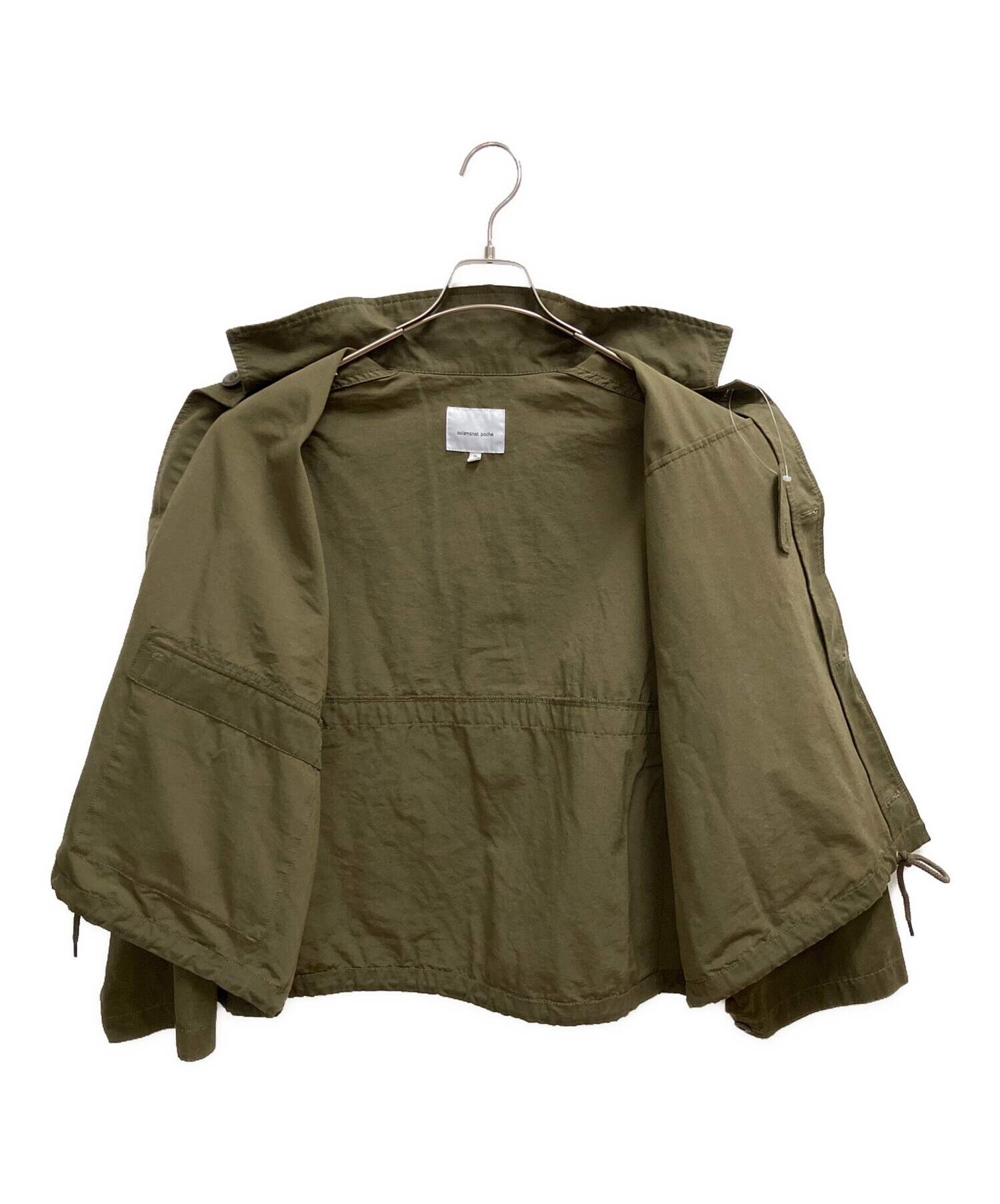 solamonat poche ミリタリージャケット オリーブ 中古・古着通販】solamonat poche (ソラモナ ポッシェ) ミリタリー