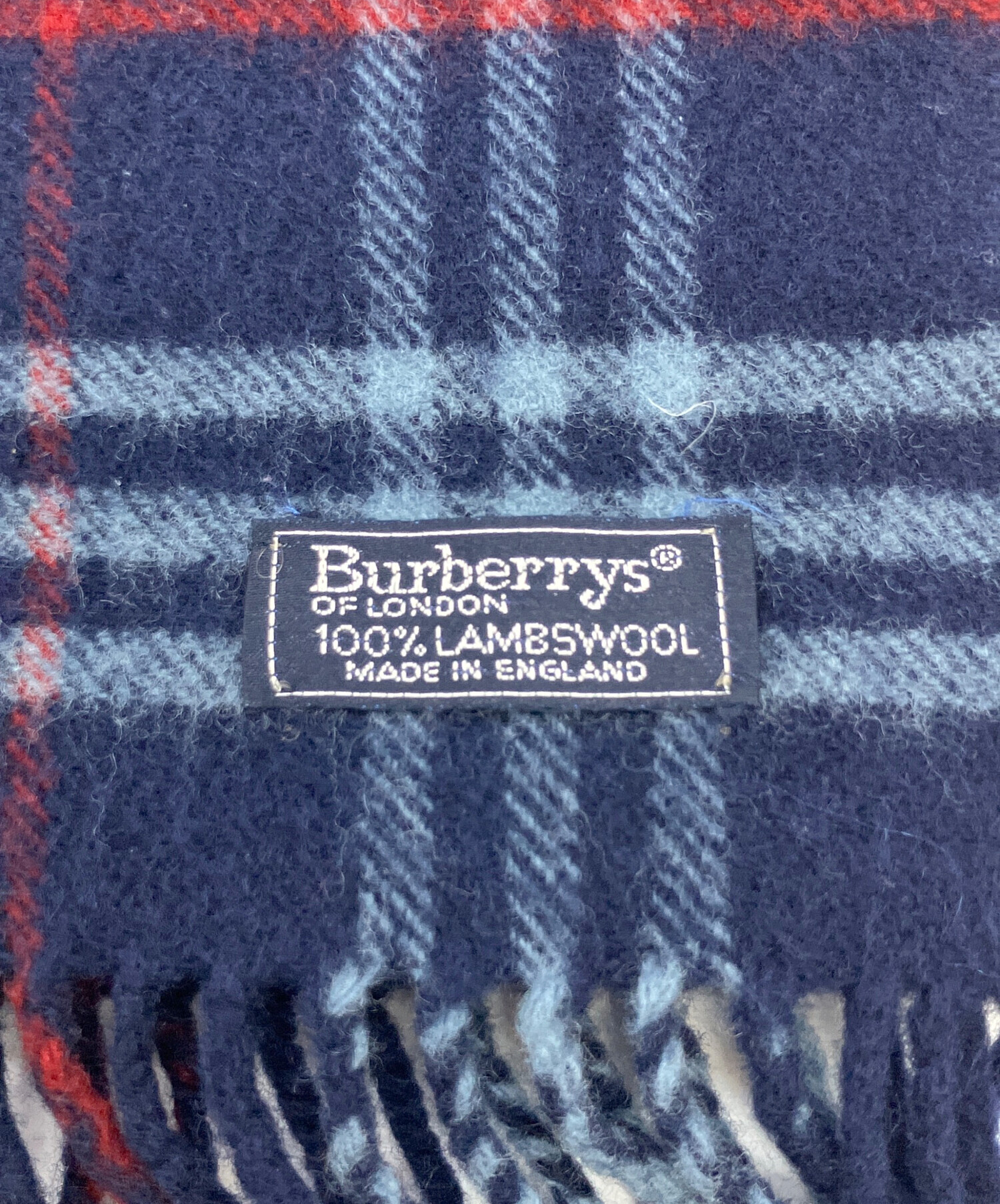 【Burberrys】マフラー 新品 未使用 未開封 タグ付き ネイビー 中古・古着通販】Burberry's (バーバリーズ) マフラー ネイビー