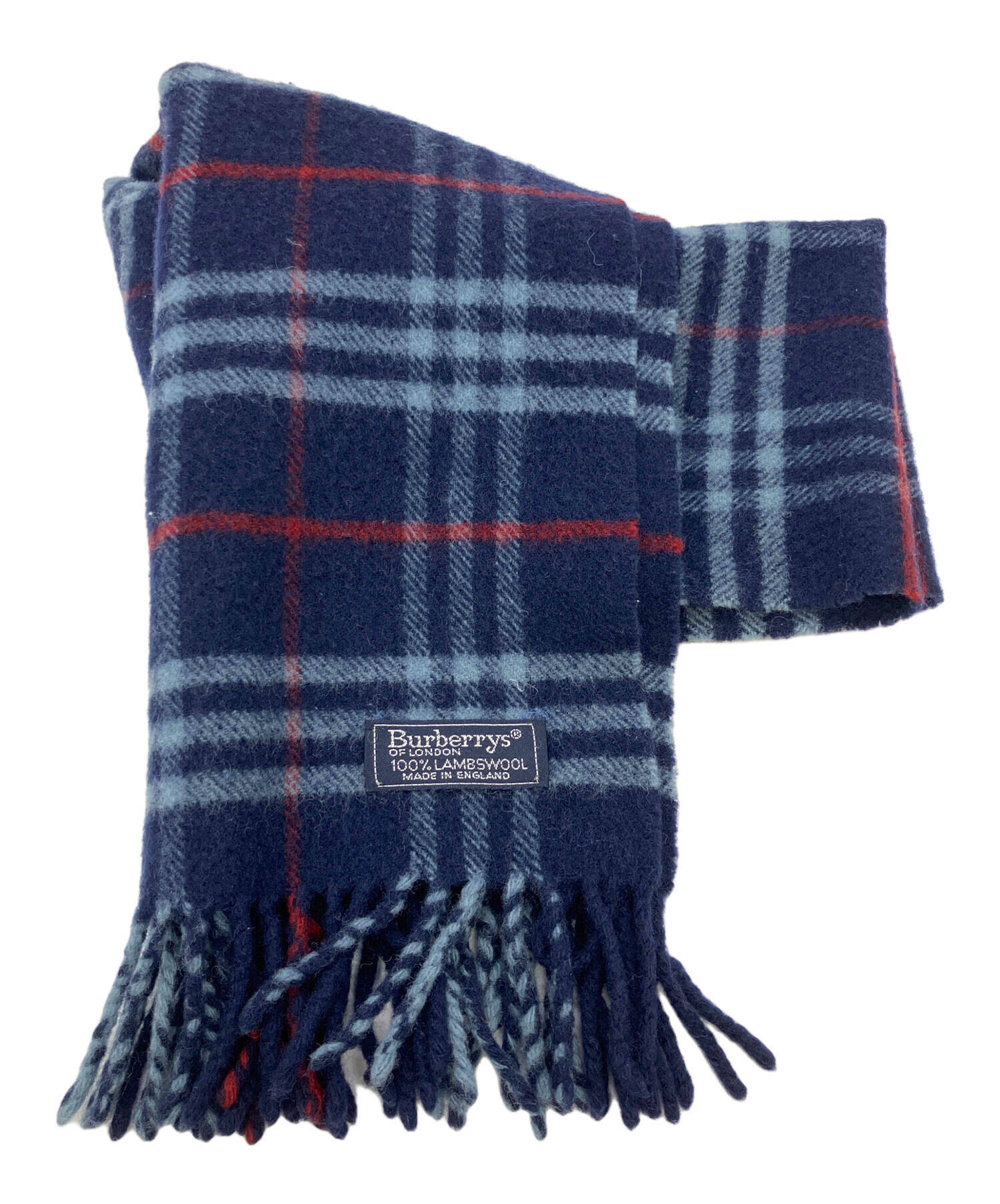 未使用　Burberry 膝掛け　マフラー　ネイビー 中古・古着通販】Burberry's (バーバリーズ) マフラー ネイビー