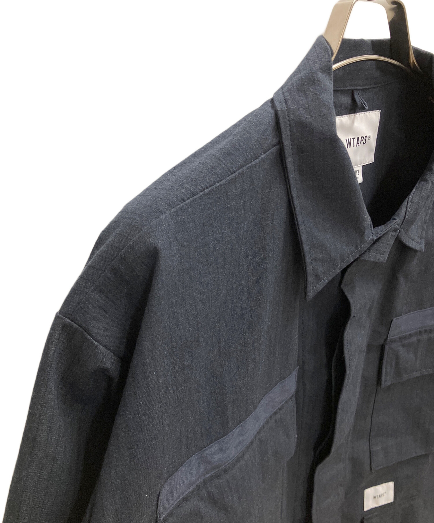 中古・古着通販】WTAPS (ダブルタップス) ジャングルシャツ ネイビー