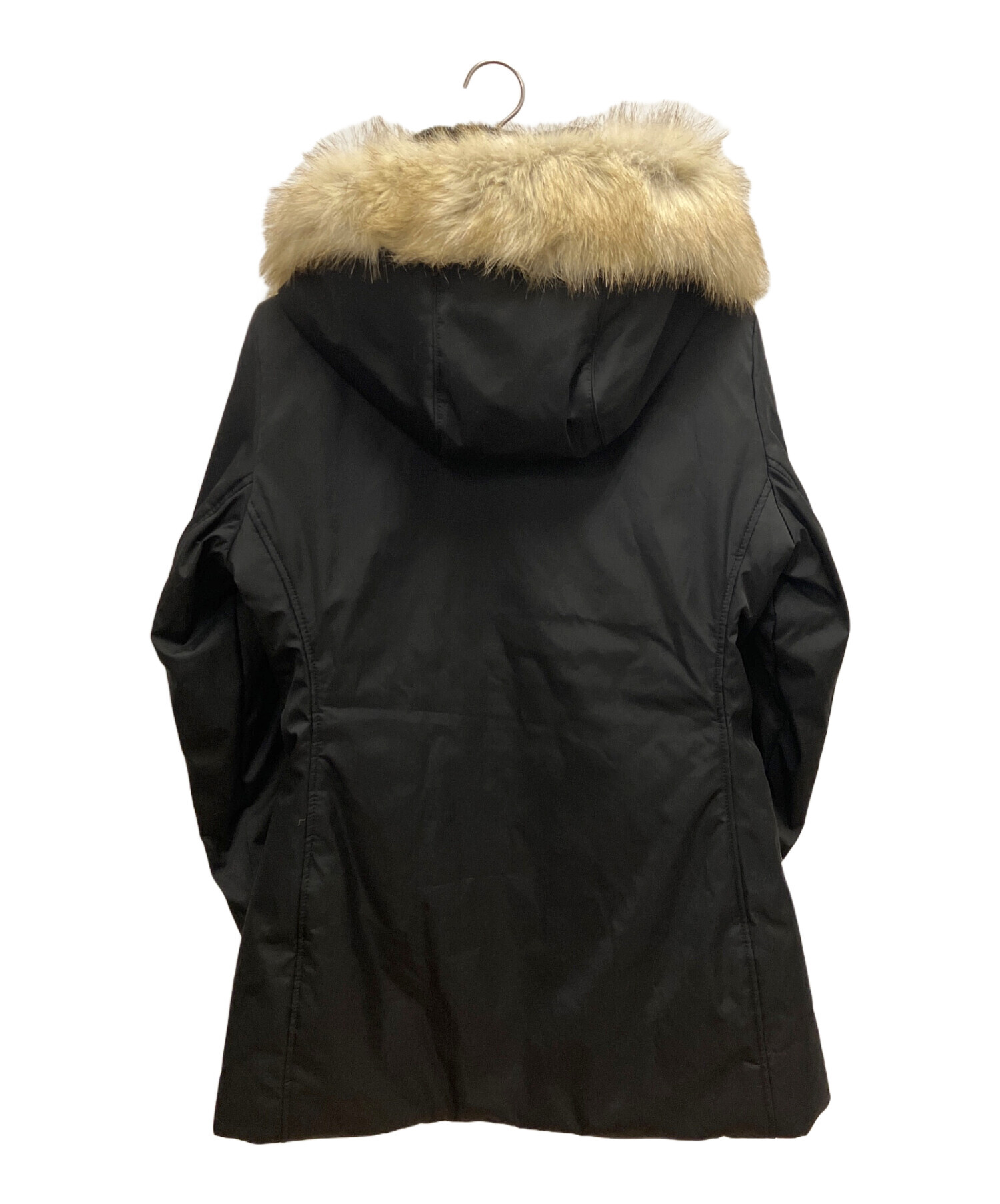 中古・古着通販】ZARA (ザラ) ファー付き中綿コート ブラック サイズ