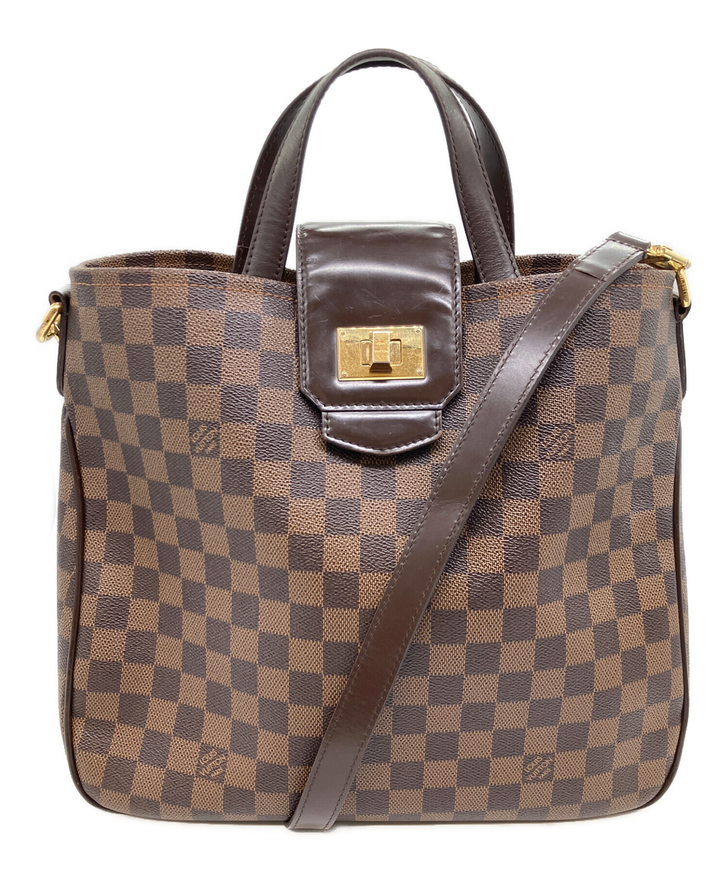 Louis Vuitton ダミエ バッグ 中古・古着通販】LOUIS VUITTON (ルイ ヴィトン) ダミエ カバ・ローズ