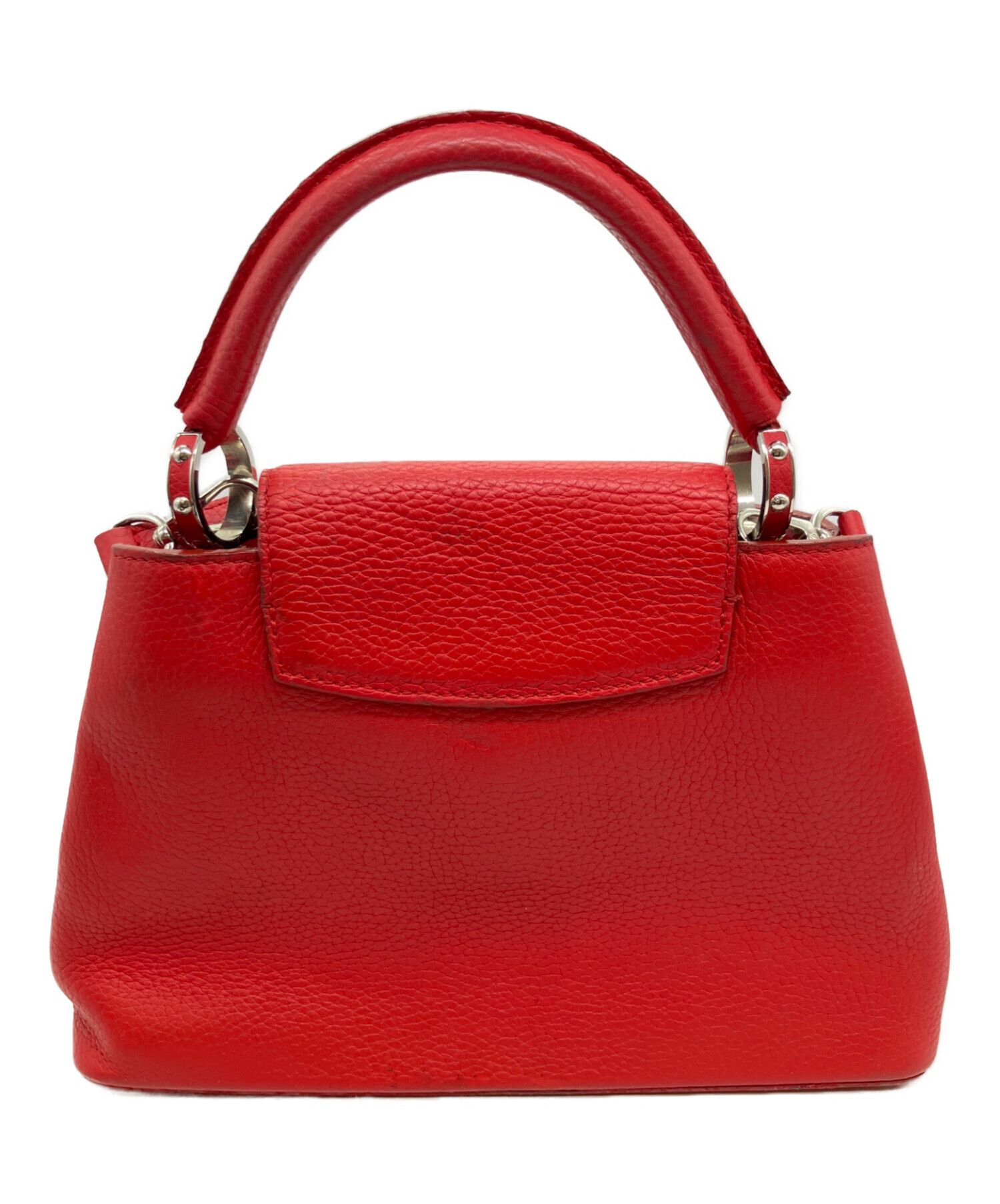 中古・古着通販】LOUIS VUITTON (ルイ ヴィトン) カプシーヌPM レッド 