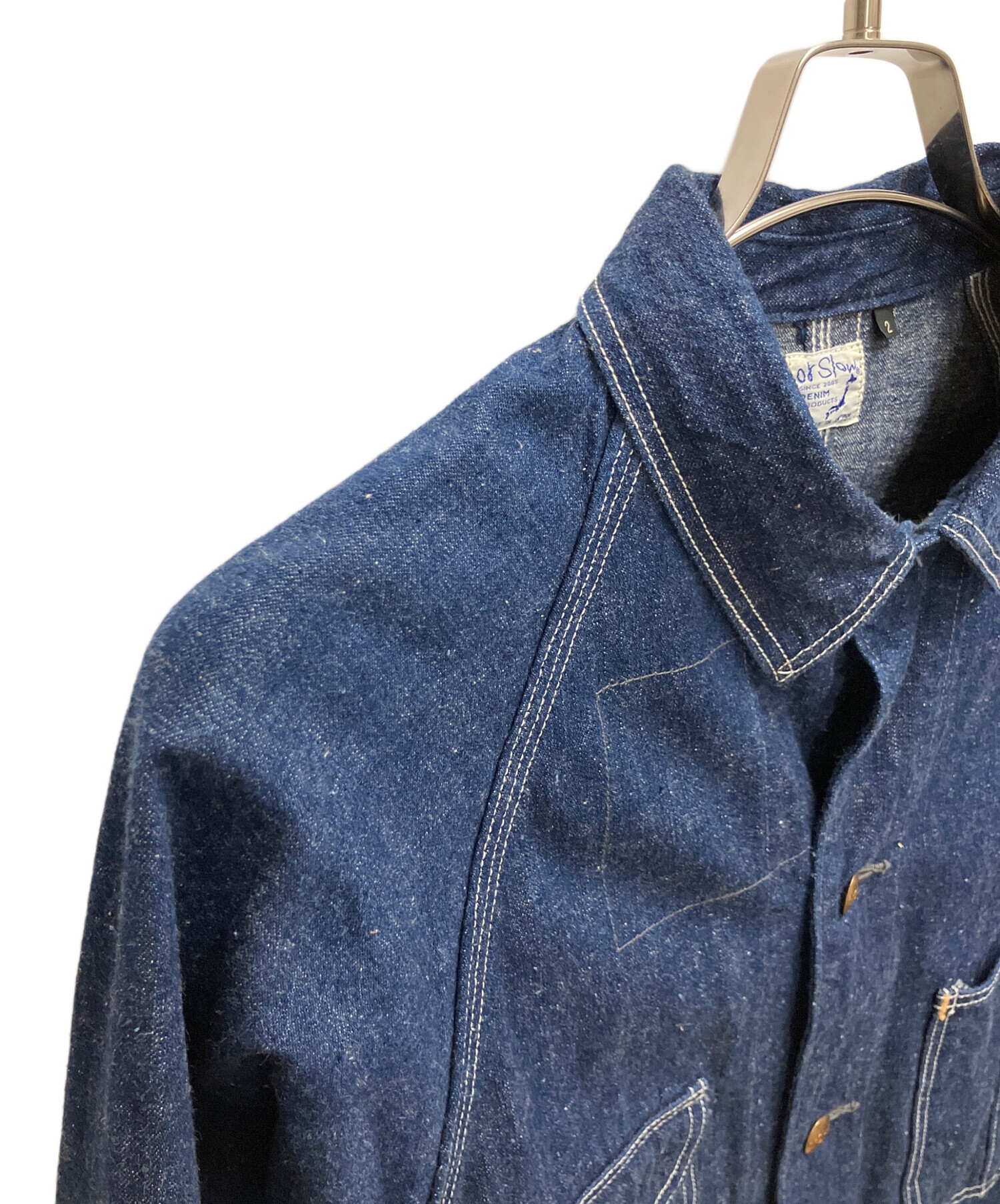 中古・古着通販】orSlow (オアスロウ) デニムカバーオール インディゴ