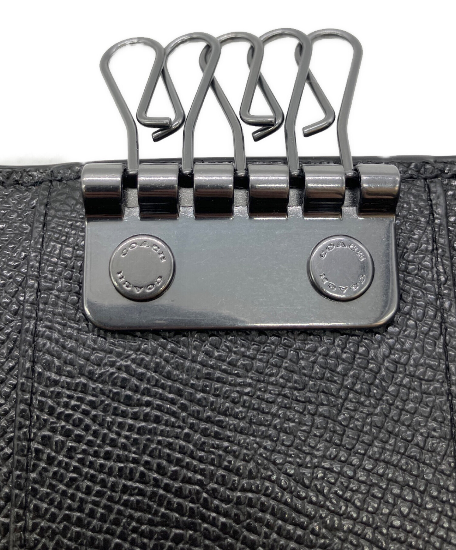 中古・古着通販】COACH (コーチ) 5 リング キー ケース ブラック