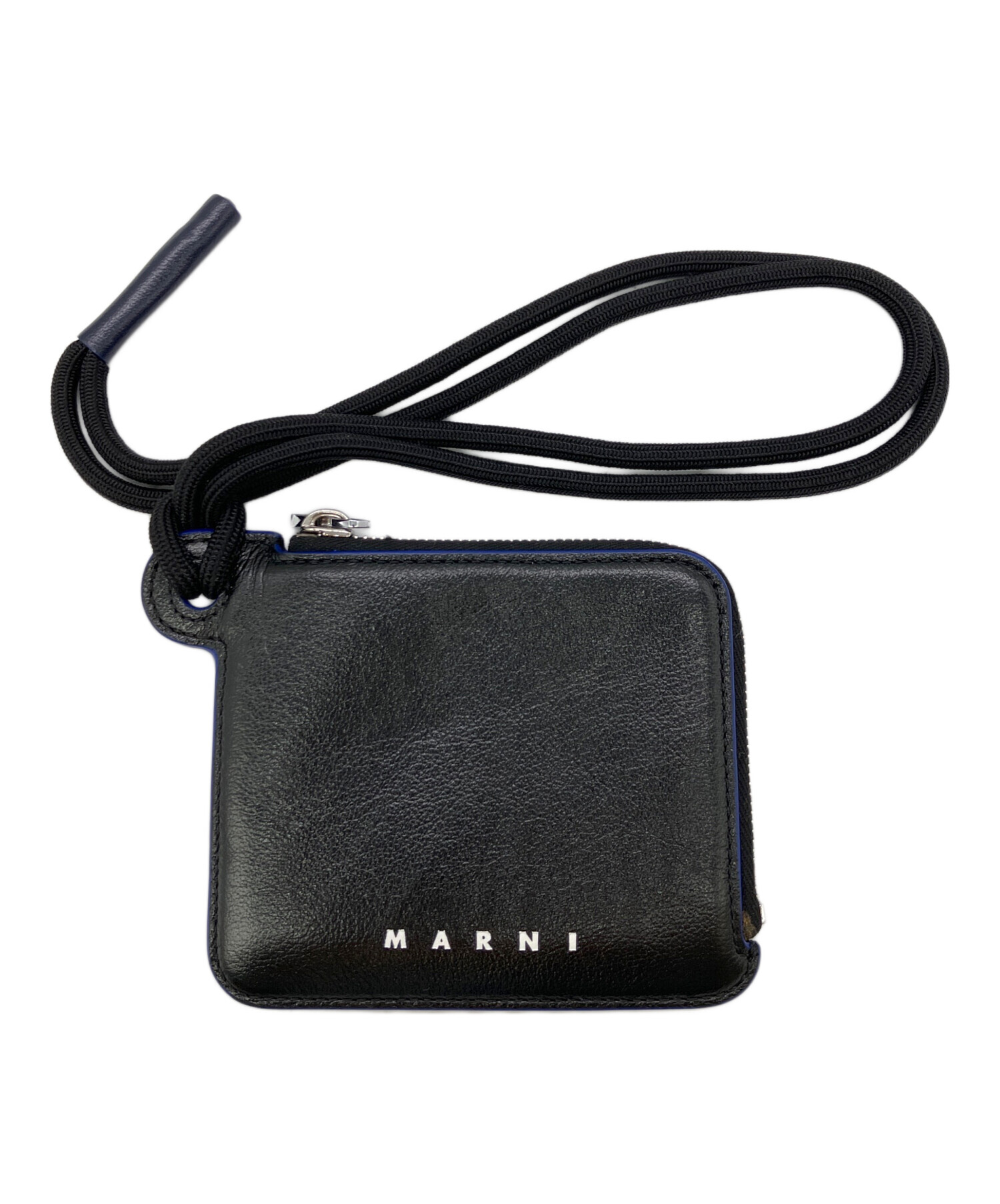 中古・古着通販】MARNI (マルニ) コインケース ブラック×ブルー 