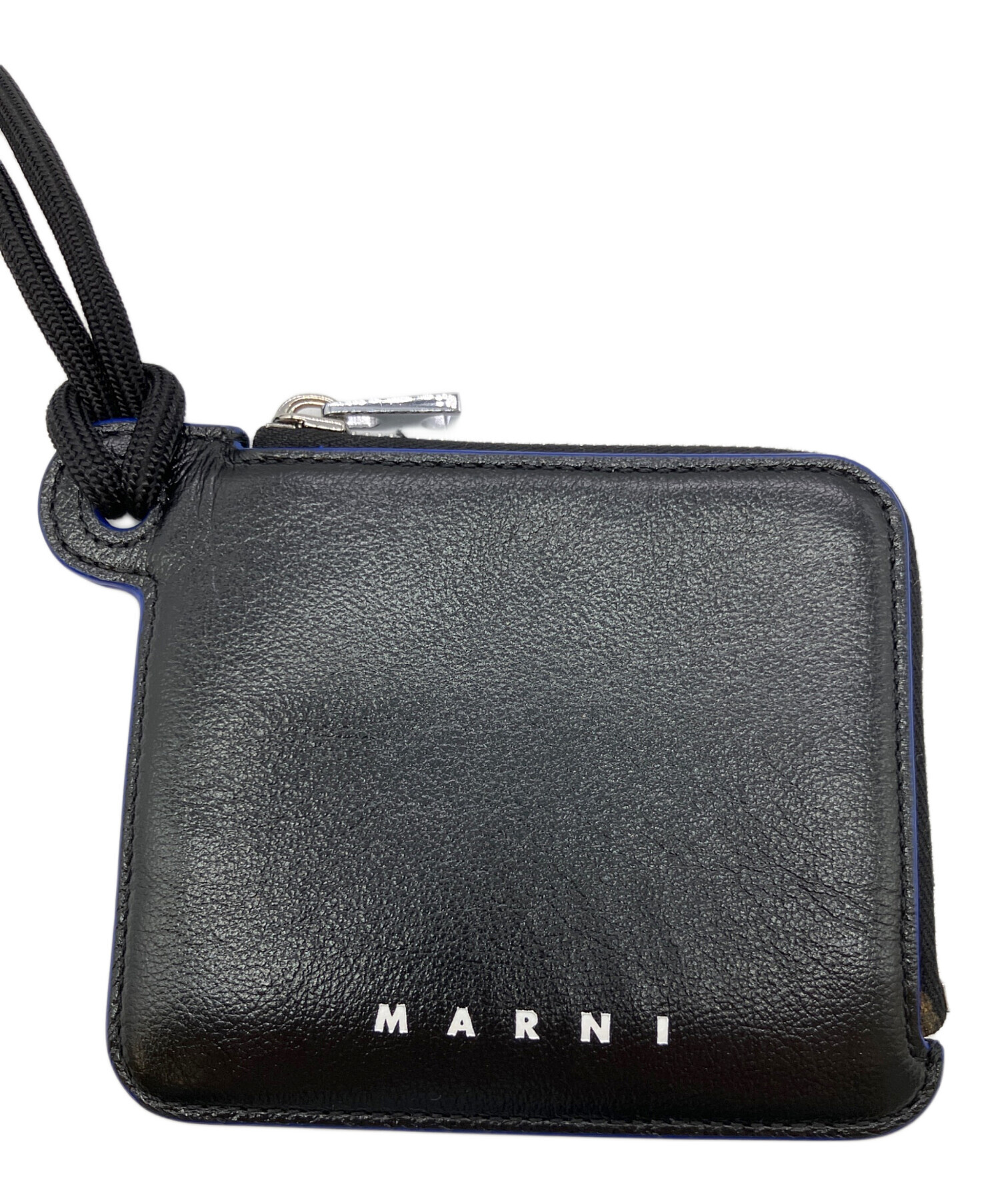 MARNI 黒 コインケース Made in Italy 中古・古着通販】MARNI (マルニ) コインケース ブラック×ブルー