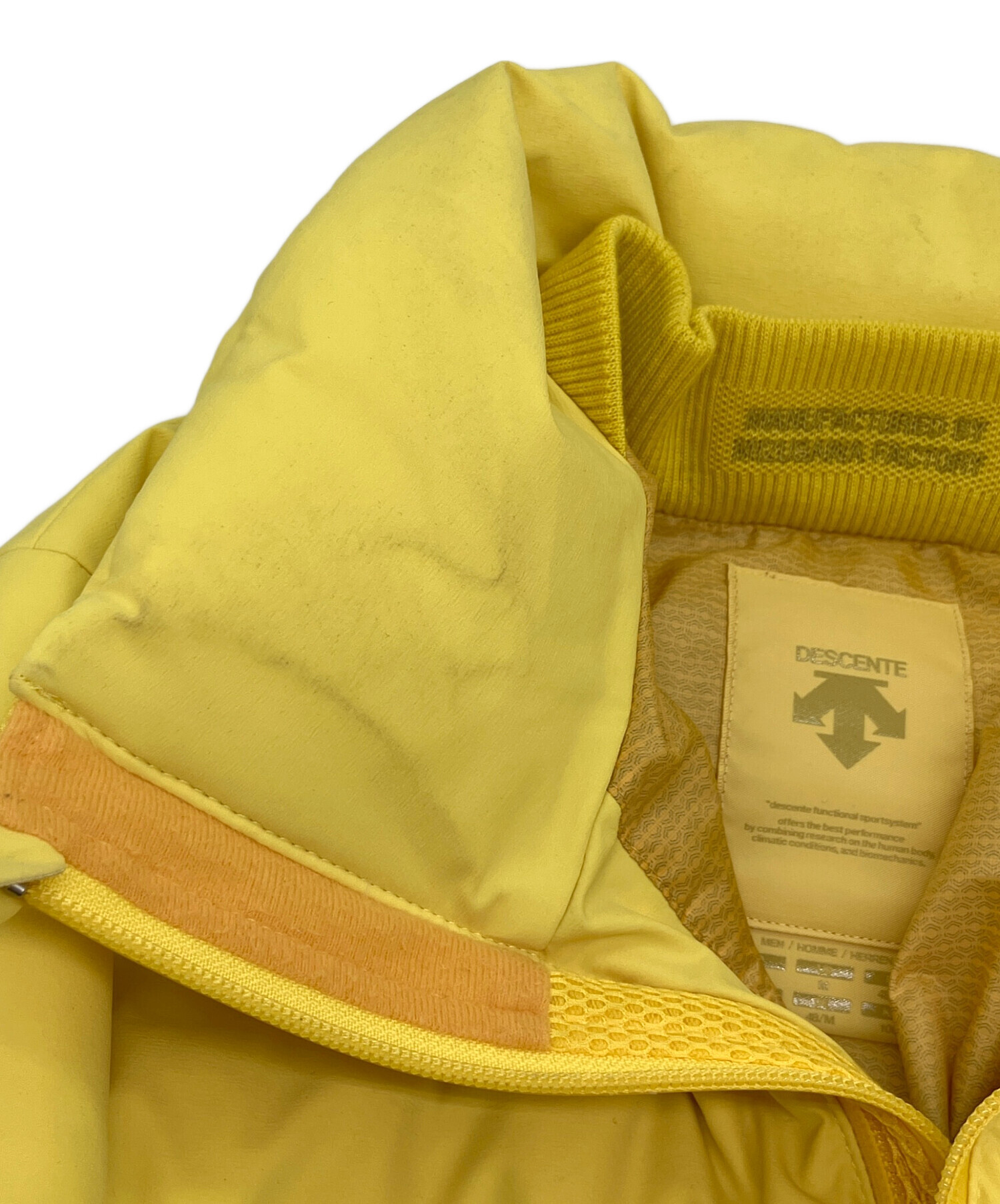 中古・古着通販】DESCENTE (デサント) ダウンジャケット イエロー