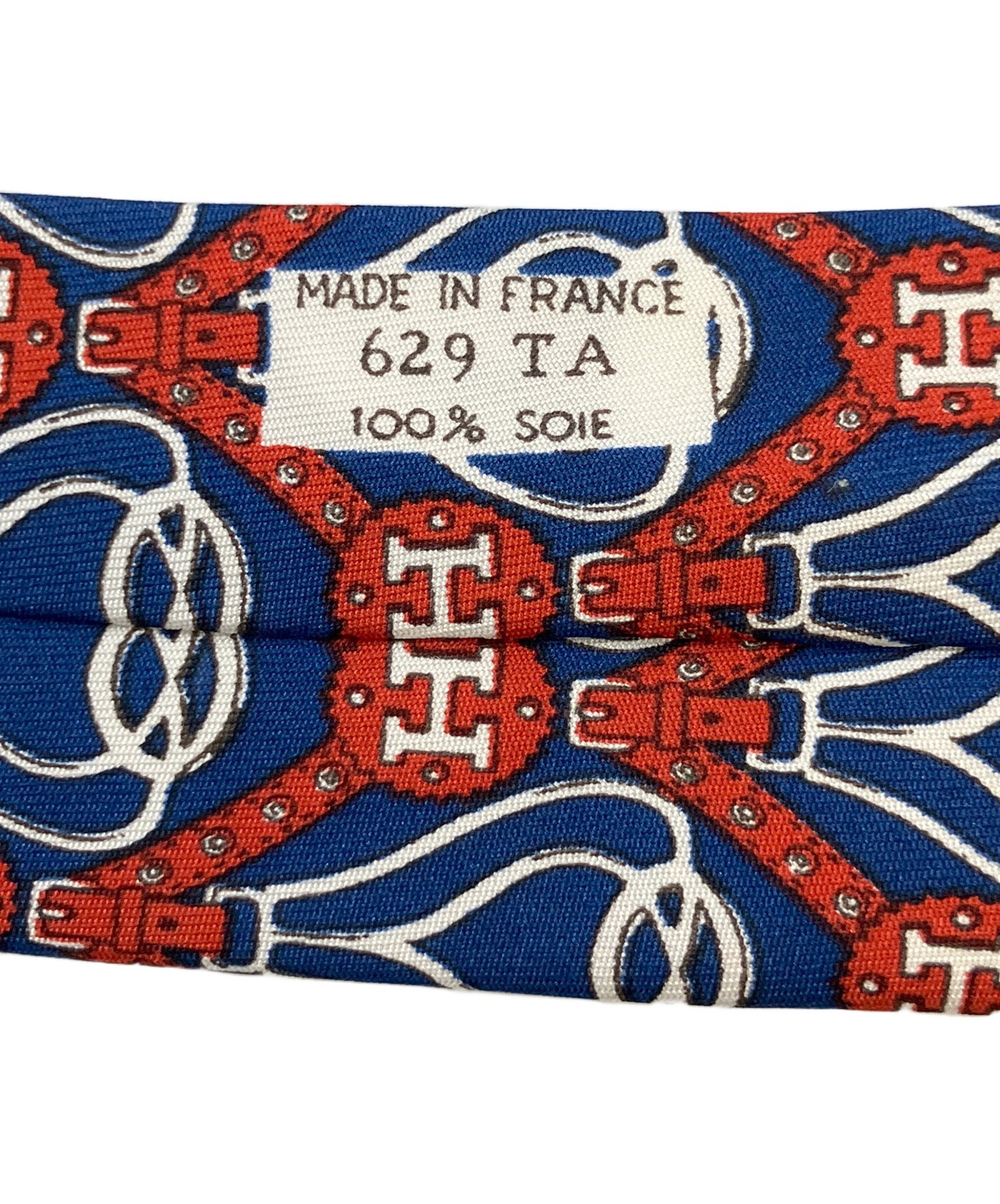 中古・古着通販】HERMES (エルメス) ネクタイ レッド×ブルー サイズ