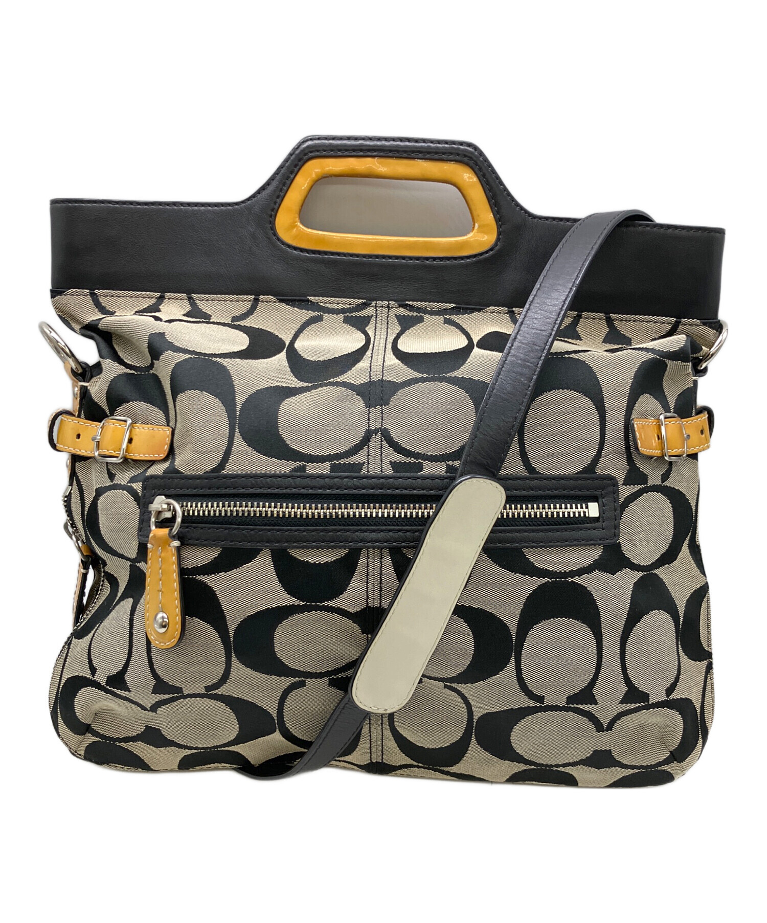 中古・古着通販】COACH (コーチ) シグネチャー 2WAYショルダーバッグ