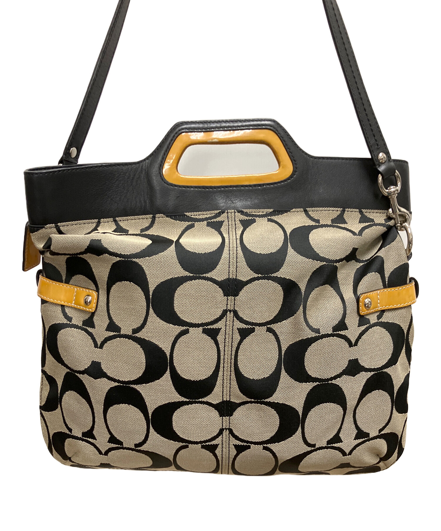 中古・古着通販】COACH (コーチ) シグネチャー 2WAYショルダーバッグ