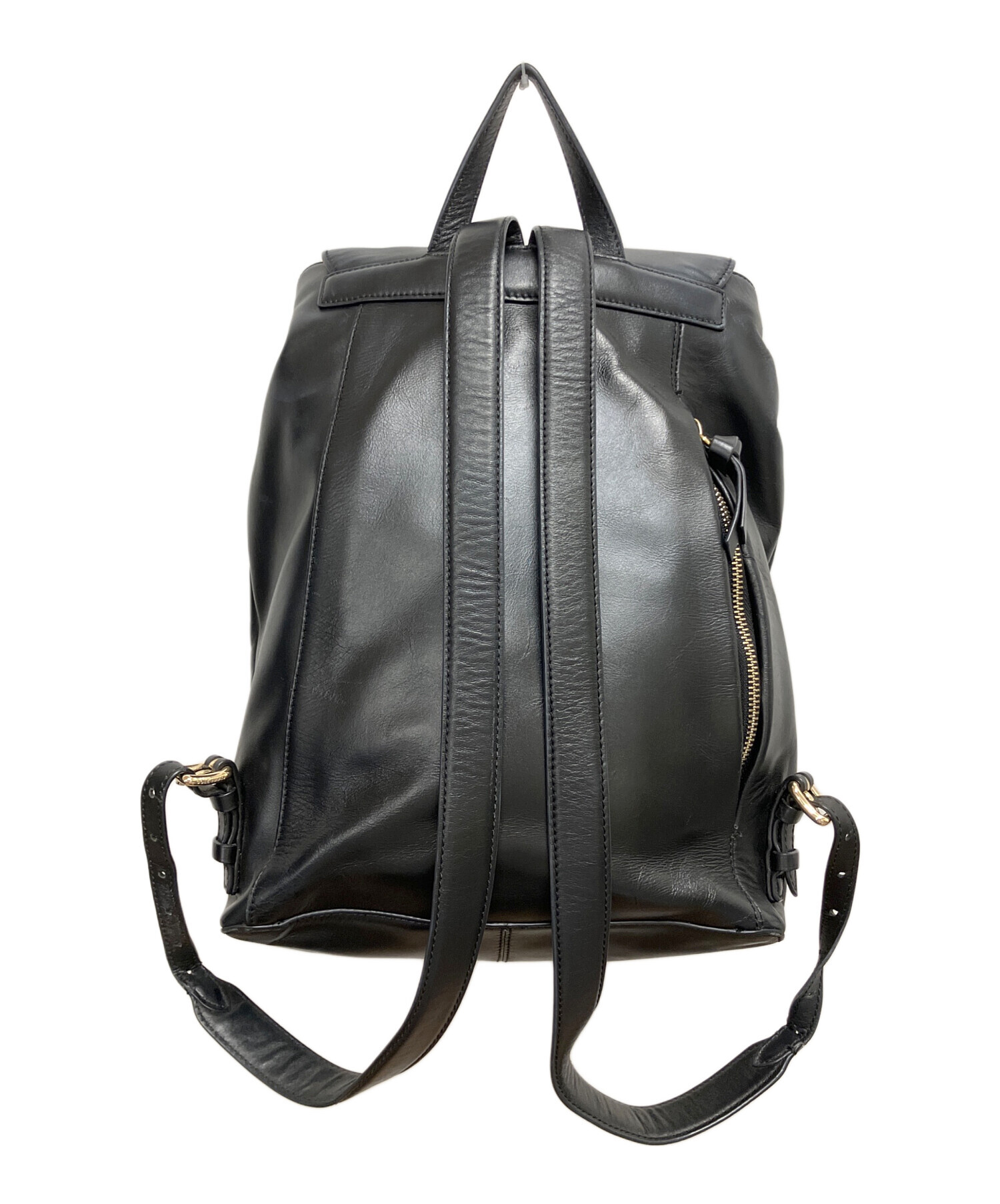 コールハーン ブラック バックパック　未使用 レザー 中古・古着通販】COLE HAAN (コールハーン) レザーリュック ブラック