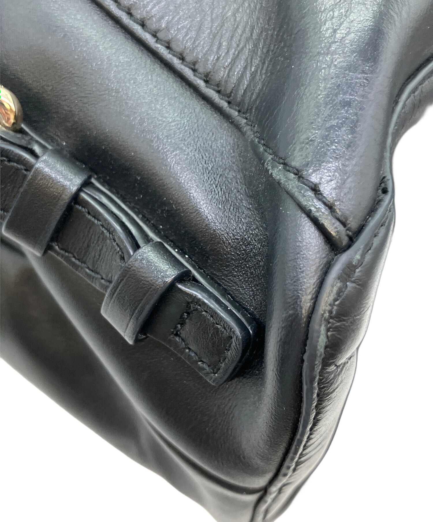 中古・古着通販】COLE HAAN (コールハーン) レザーリュック ブラック