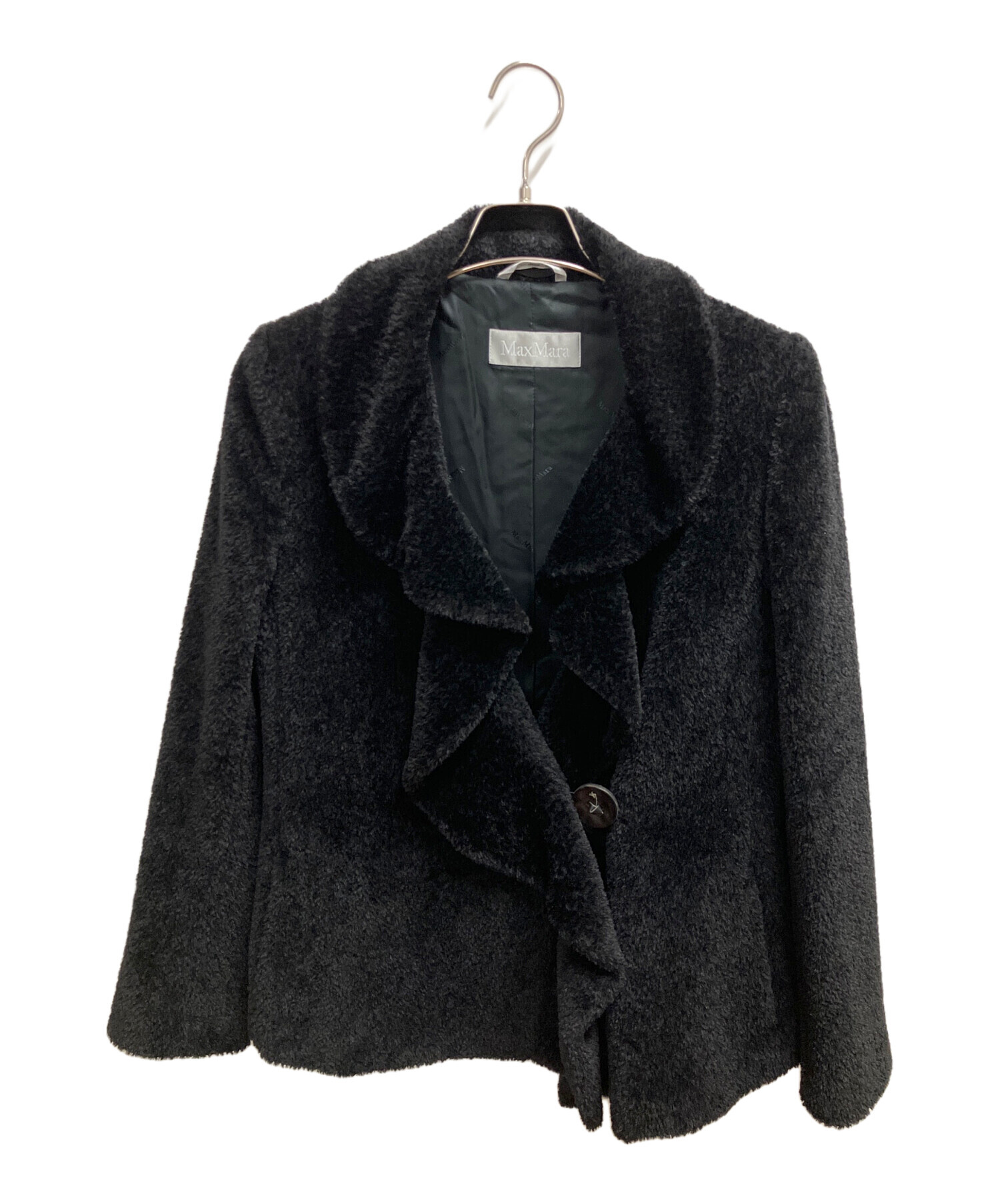 中古・古着通販】MaxMara (マックスマーラ) コート ブラック サイズ  