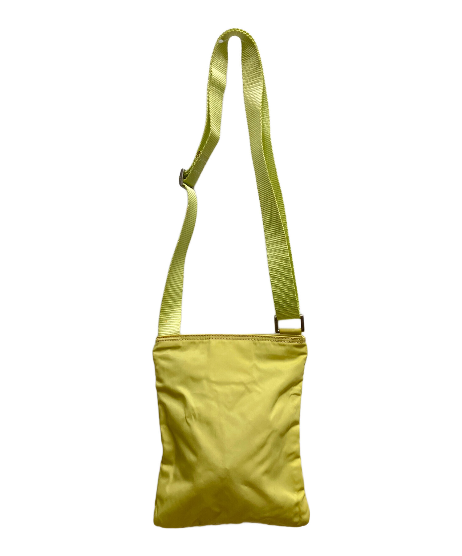 PRADA イエロー メッセンジャーバッグ 中古・古着通販】PRADA (プラダ) ショルダーバッグ イエロー｜ブランド