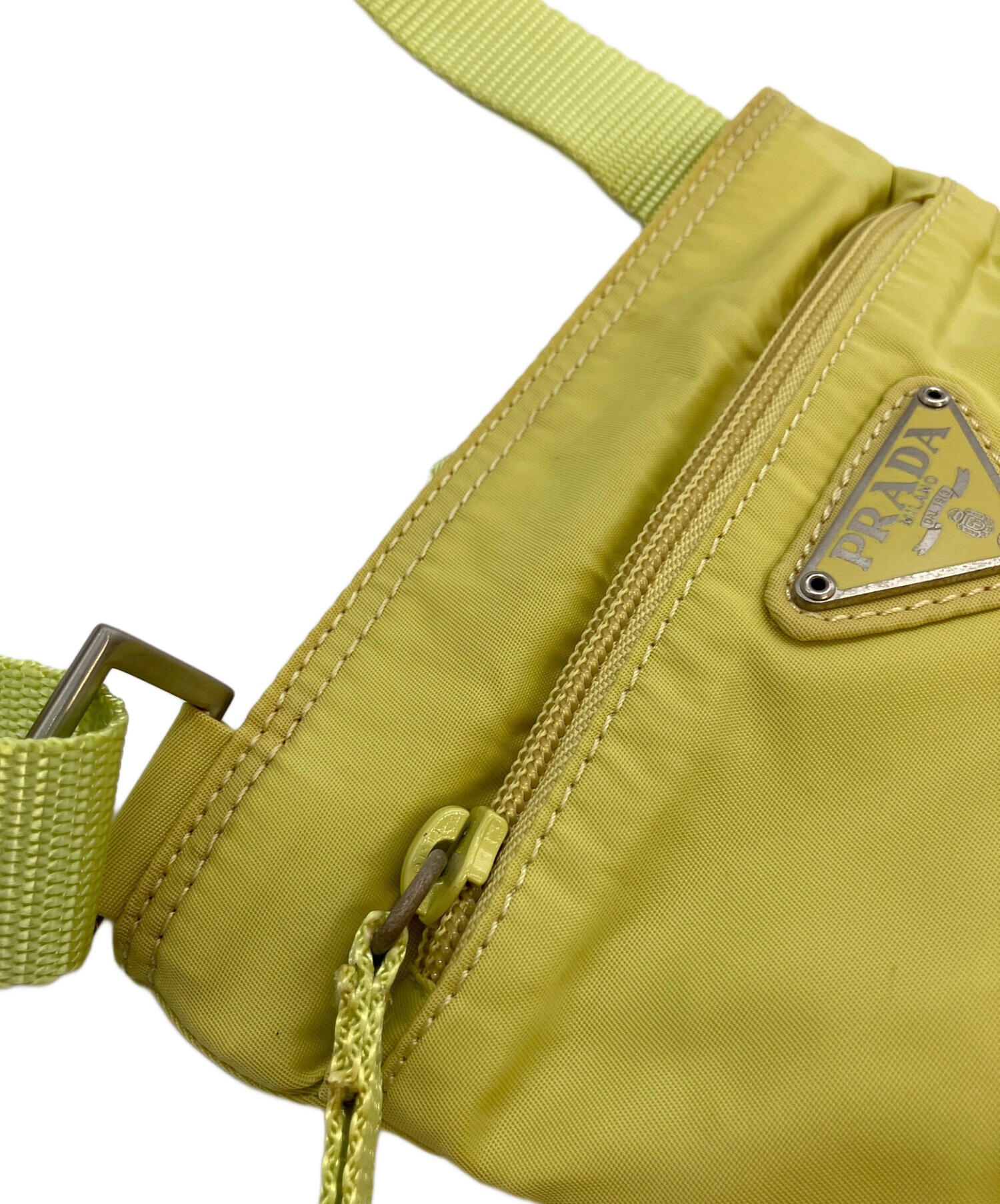 中古・古着通販】PRADA (プラダ) ショルダーバッグ イエロー｜ブランド 