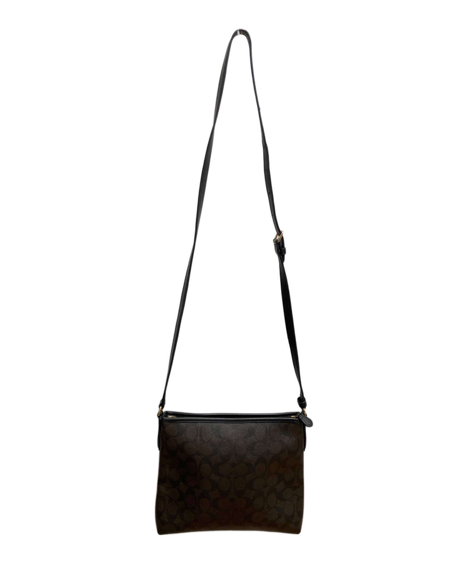中古・古着通販】COACH (コーチ) シグネチャー ジップファイル クロス 