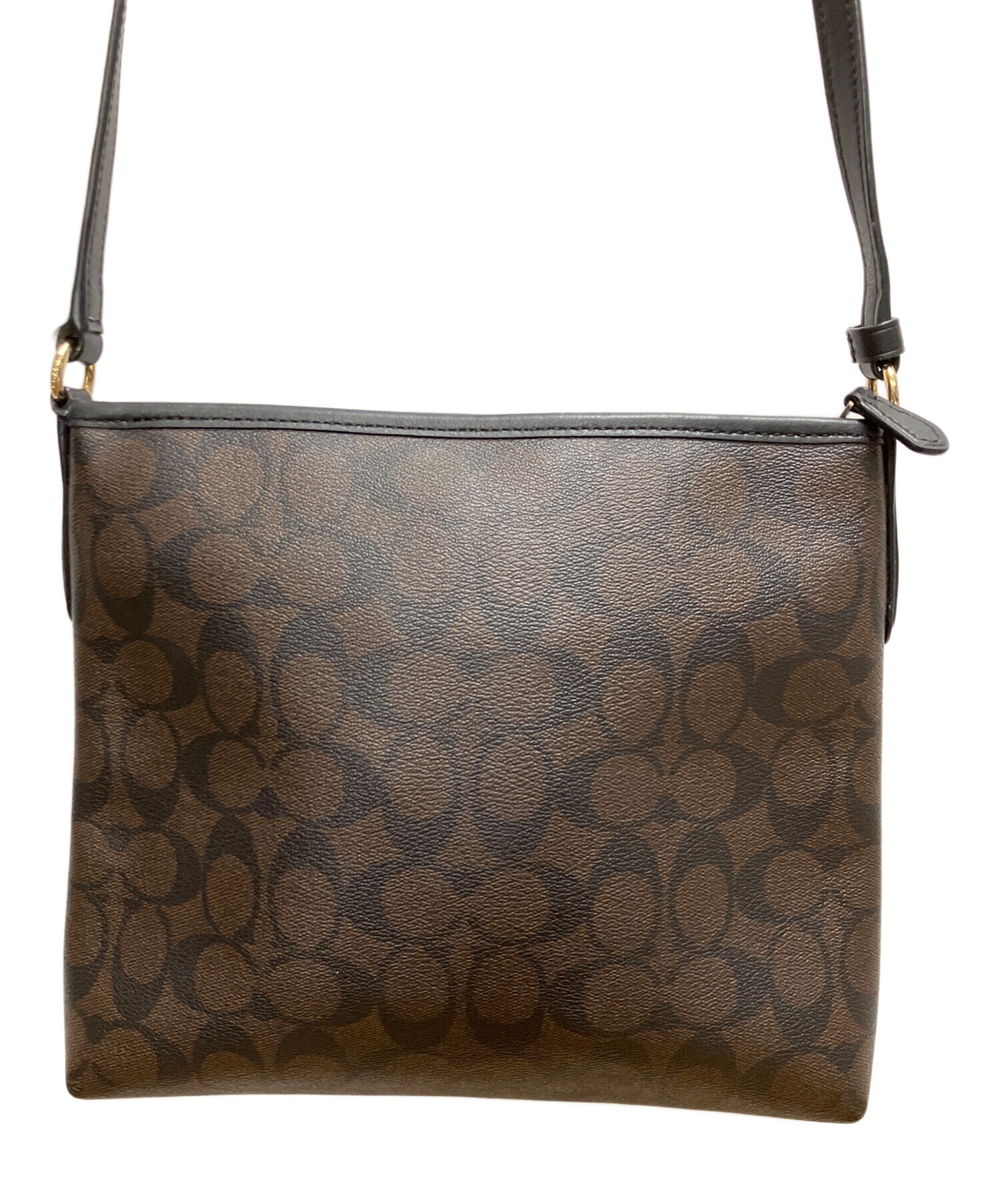 中古・古着通販】COACH (コーチ) シグネチャー ジップファイル クロス 