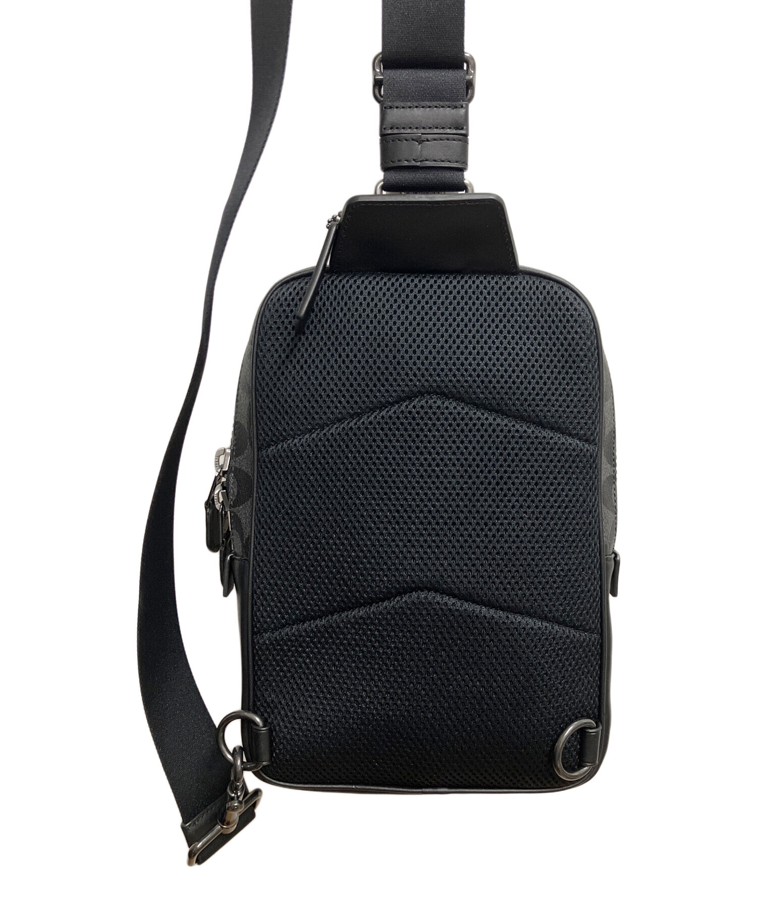 中古・古着通販】COACH (コーチ) シグネチャー ボディーバッグ グレー