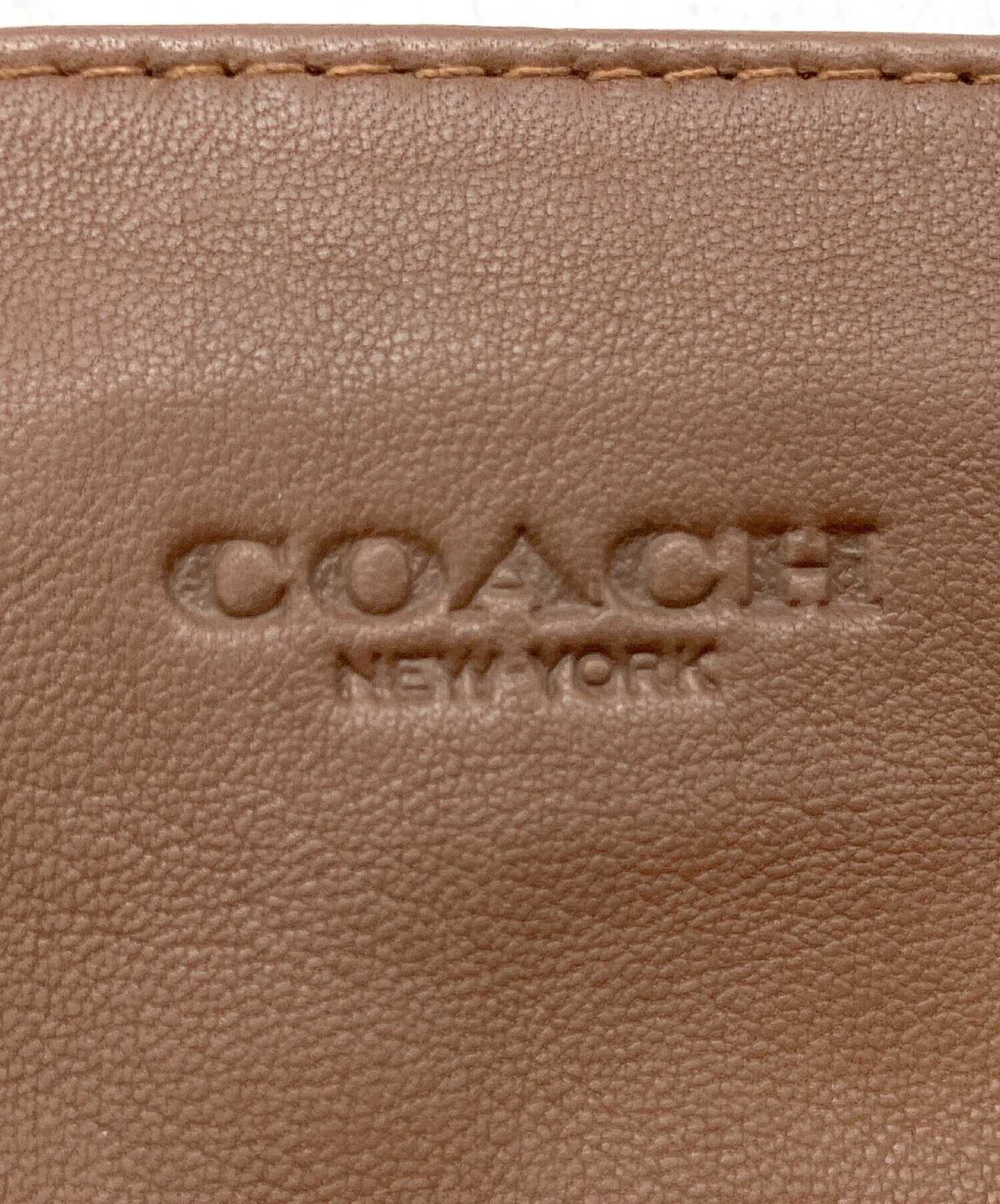 【新品】coach グローブ　レザー　ブラウン 中古・古着通販】COACH (コーチ) レザーグローブ ブラウン サイズ:SIZE