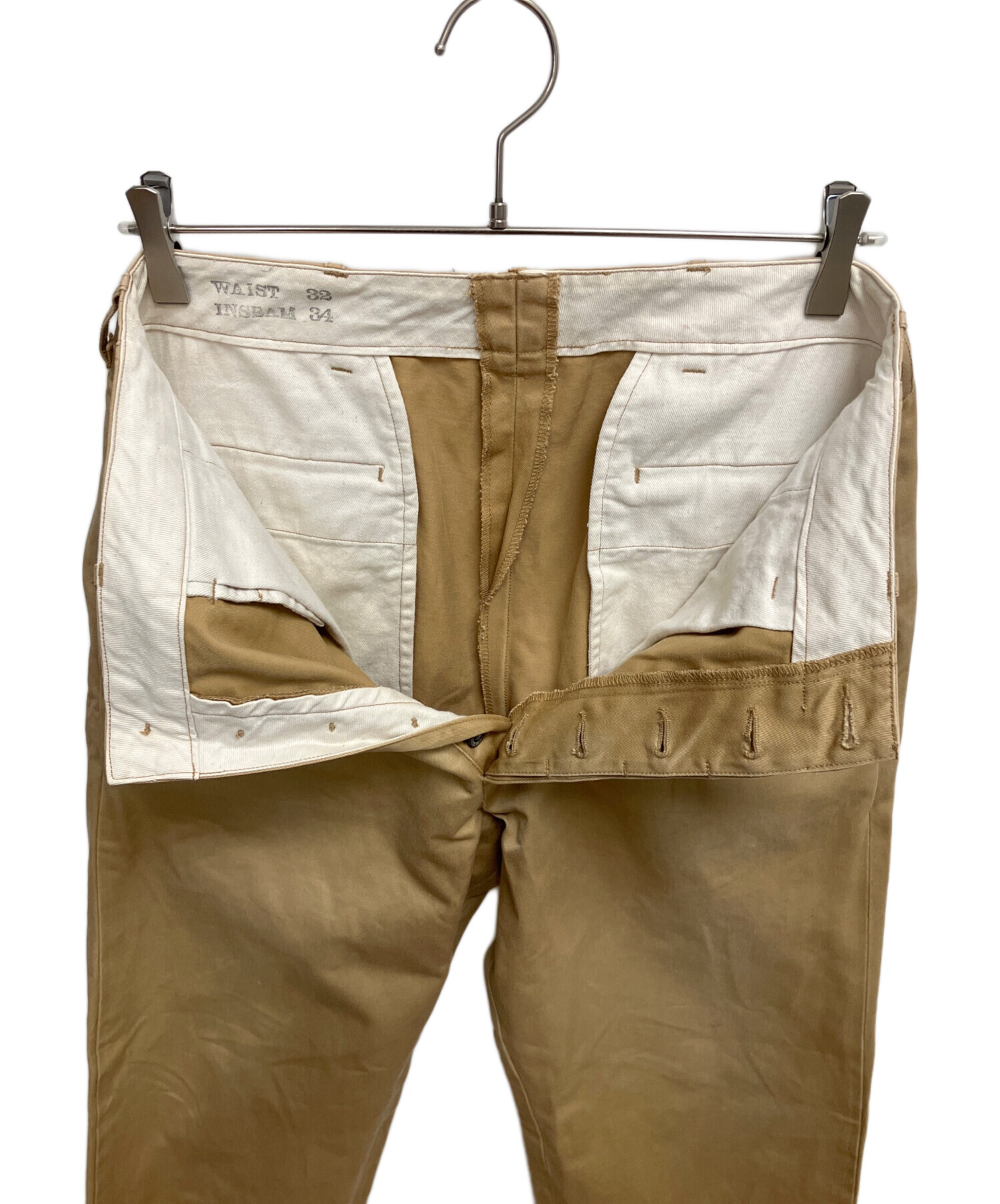 中古・古着通販】BUZZ RICKSON'S (バズリクソンズ) チノパン ベージュ