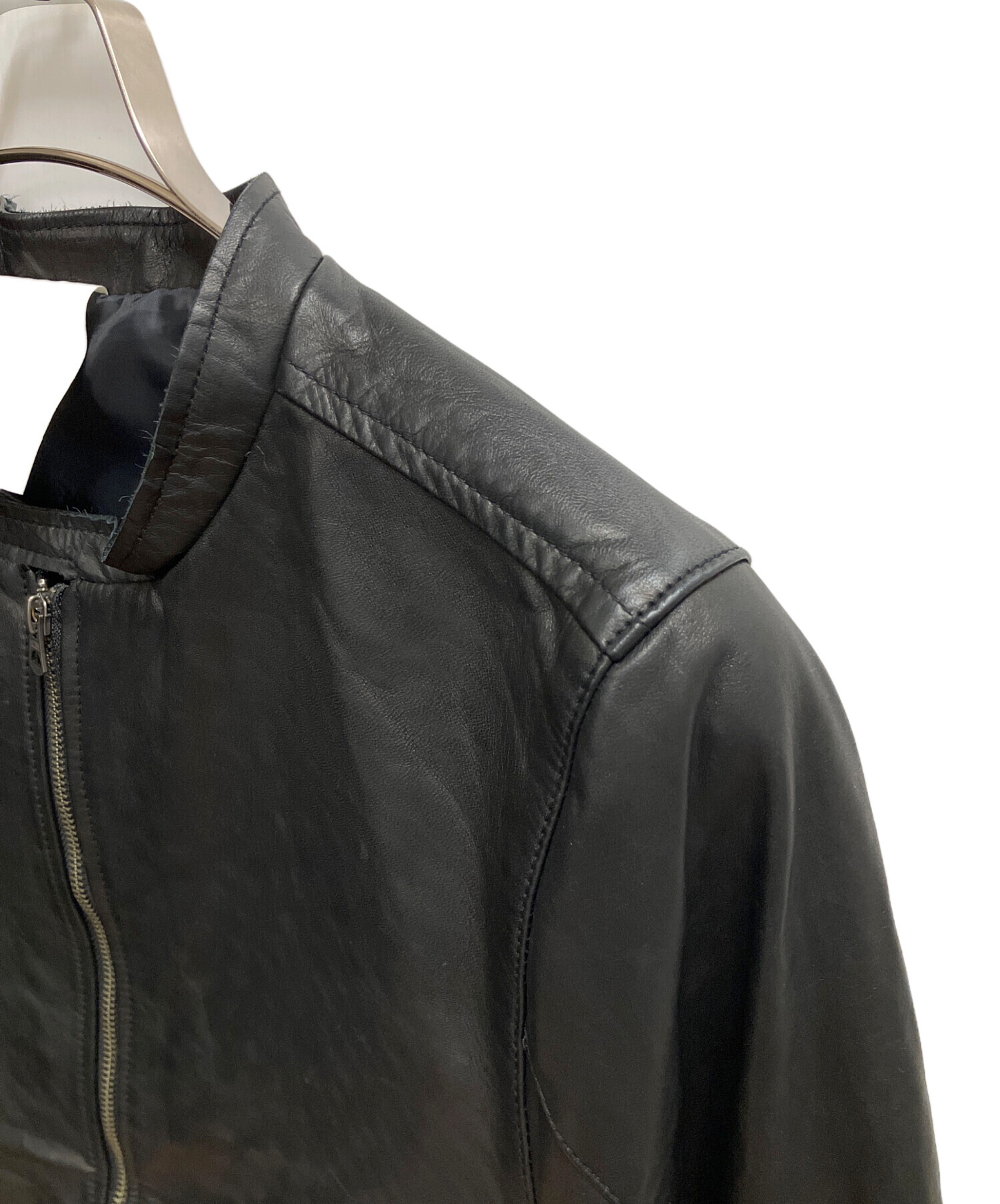 中古・古着通販】Shama (シャマ) レザージャケット ブラック サイズ