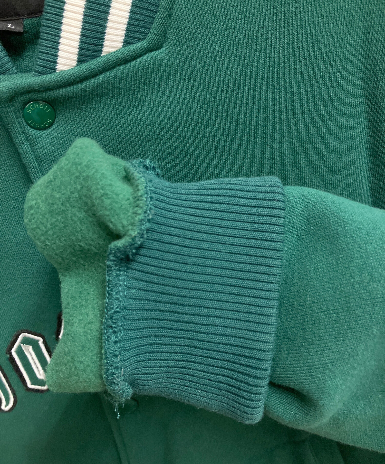 中古・古着通販】Schott (ショット) スタジャン グリーン サイズ:SIZE