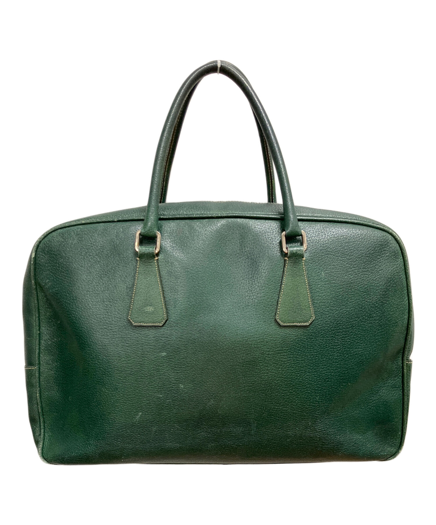 【希少・名作】PRADA ブリーフケース ビジネスバッグ VS0305 グリーン 中古・古着通販】PRADA (プラダ) ブリーフケース グリーン｜ブランド