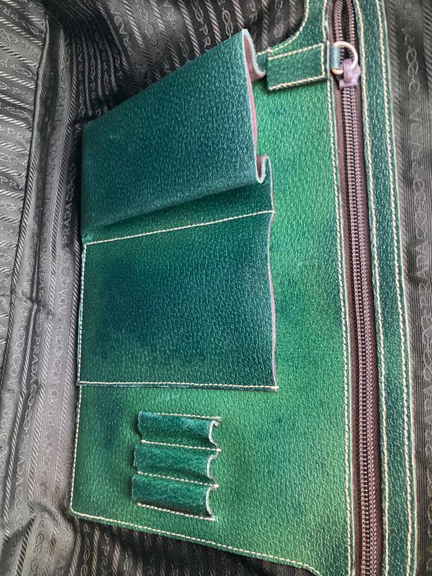 中古・古着通販】PRADA (プラダ) ブリーフケース グリーン｜ブランド