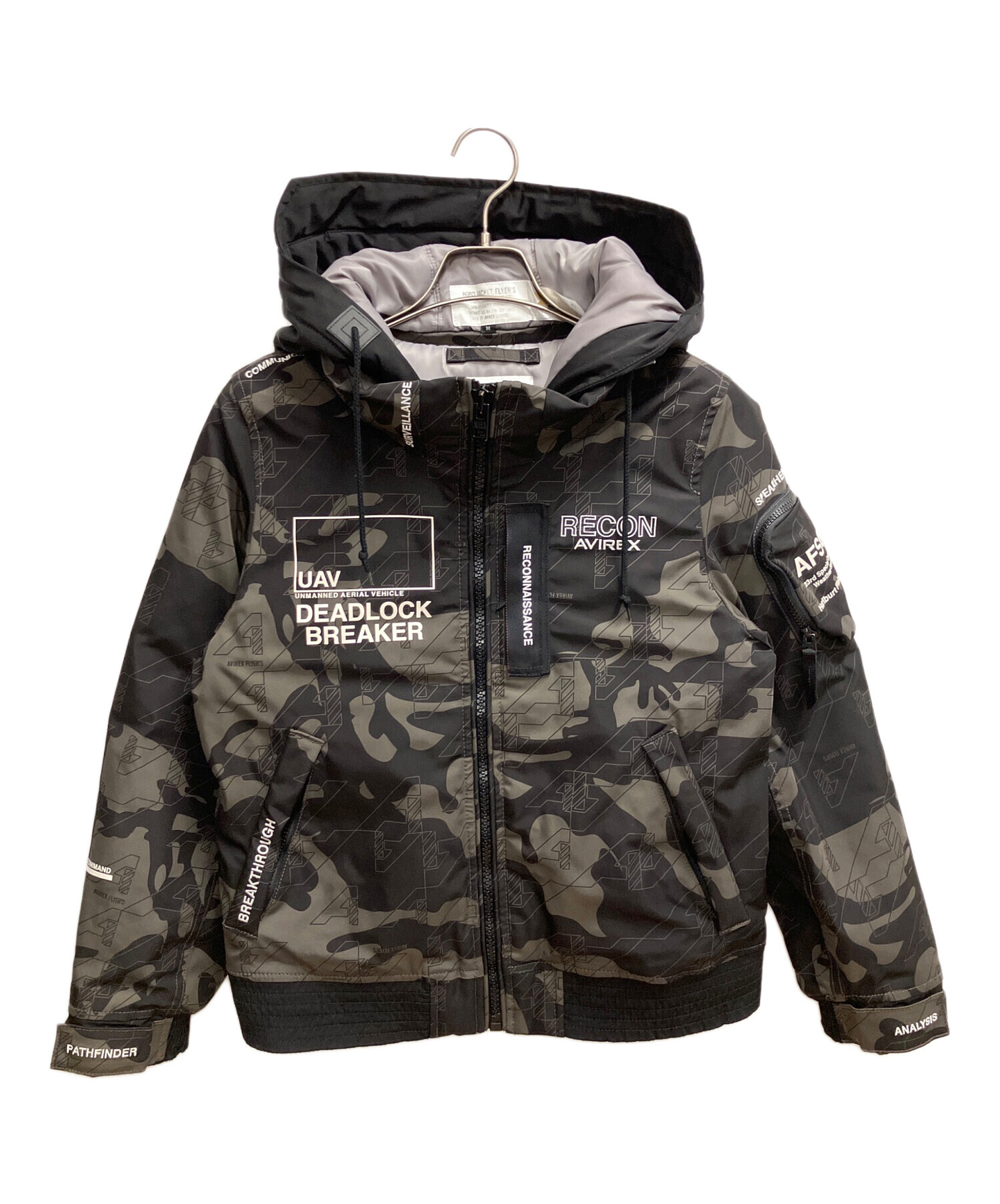 タグ付き AVIREX フライトジャケット カモフラ 2XL 中古・古着通販】AVIREX (アヴィレックス) フライトジャケット