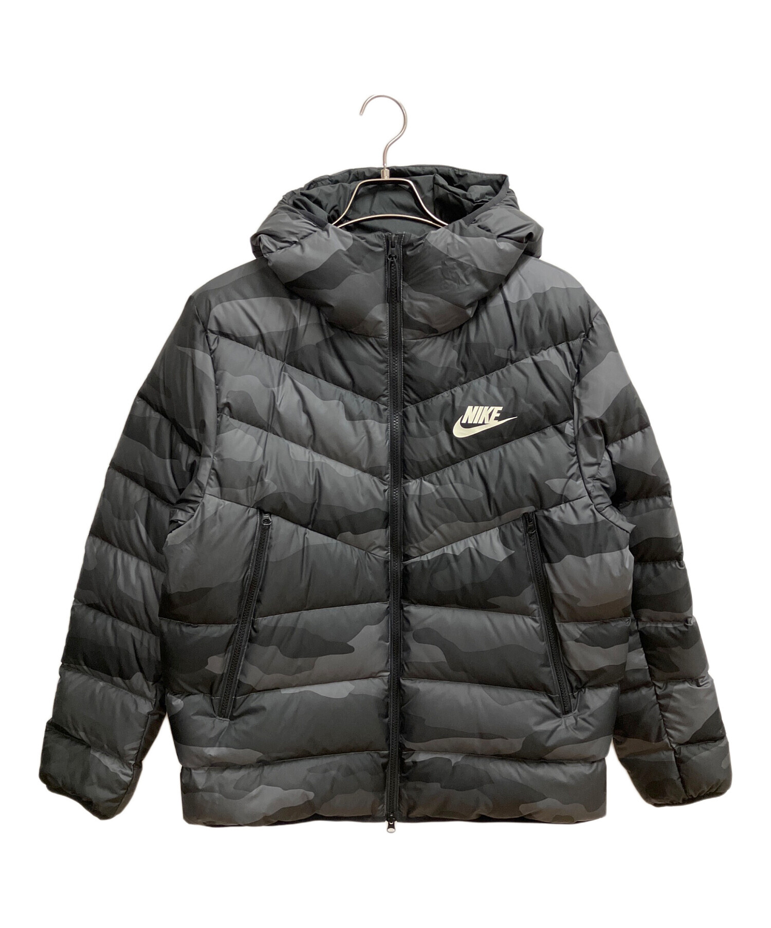 中古・古着通販】NIKE (ナイキ) ダウンジャケット グレー サイズ:SIZE