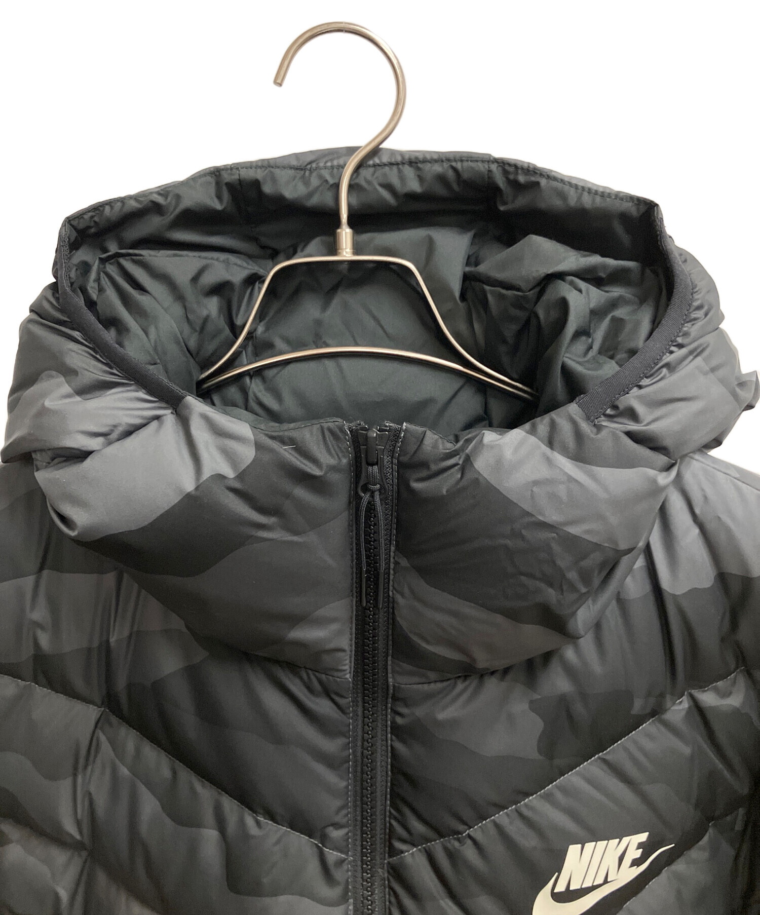 中古・古着通販】NIKE (ナイキ) ダウンジャケット グレー サイズ:SIZE