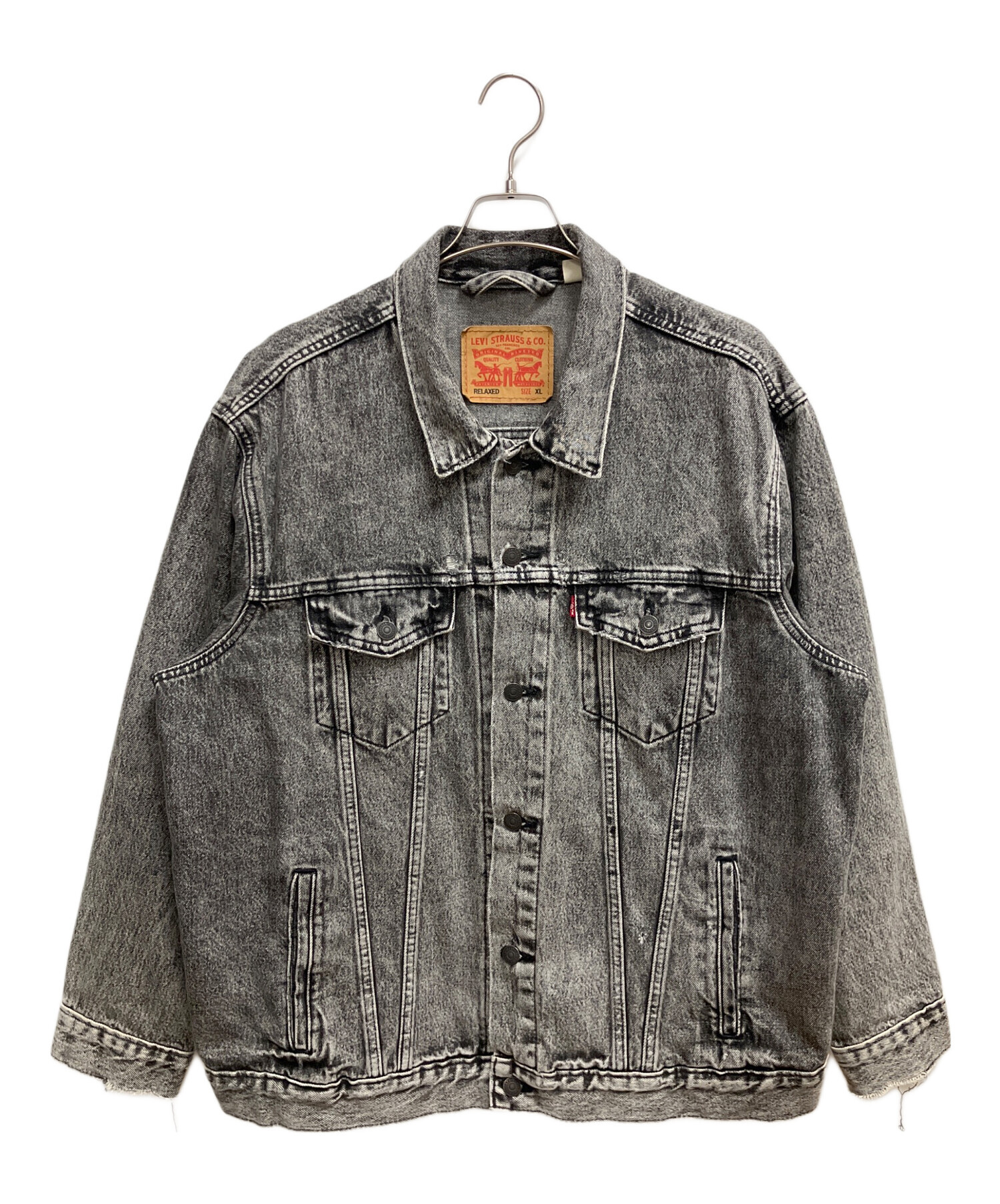 中古・古着通販】LEVI'S (リーバイス) デニムジャケット グレー サイズ