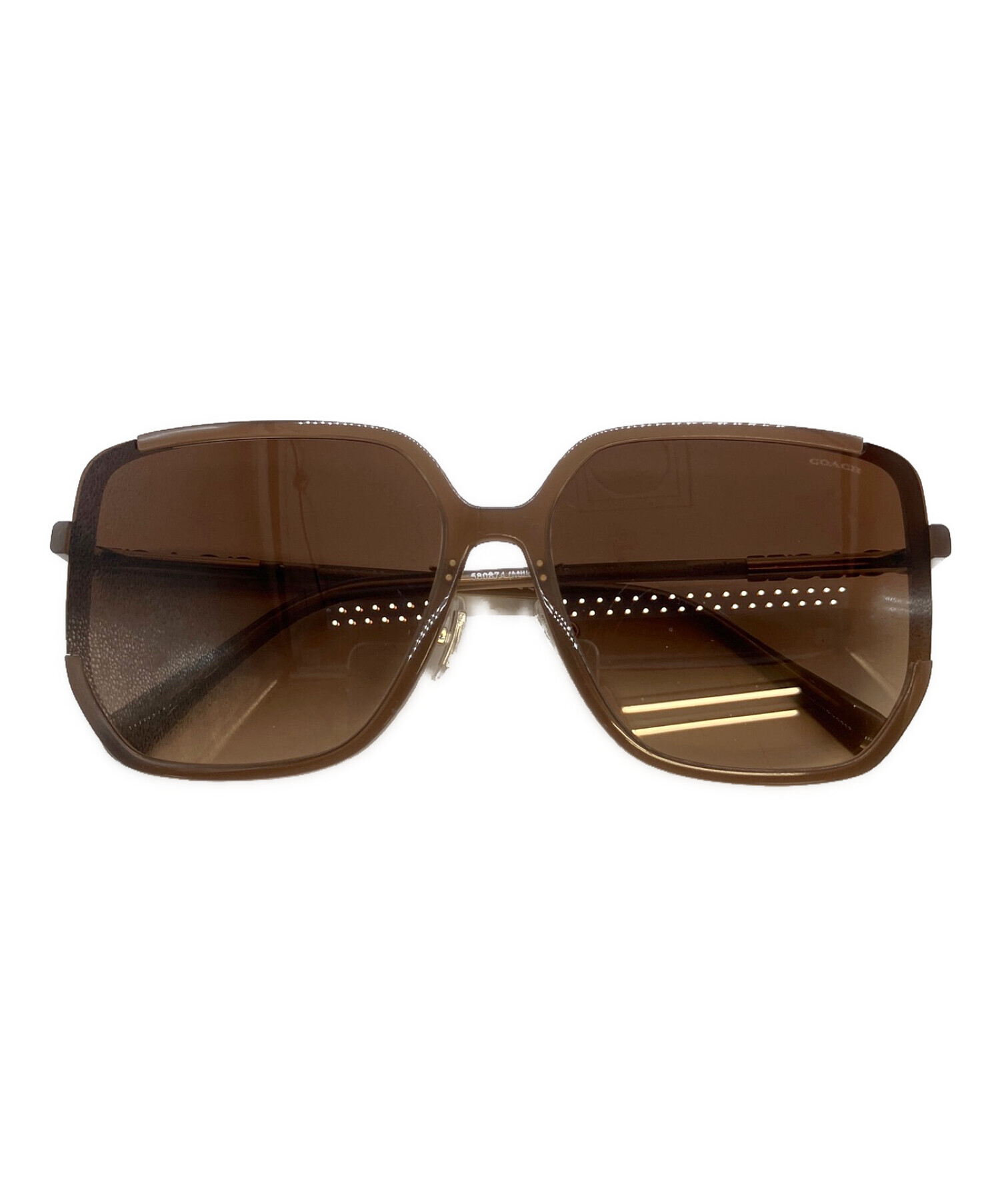 中古・古着通販】COACH (コーチ) サングラス ブラウン サイズ:64□16