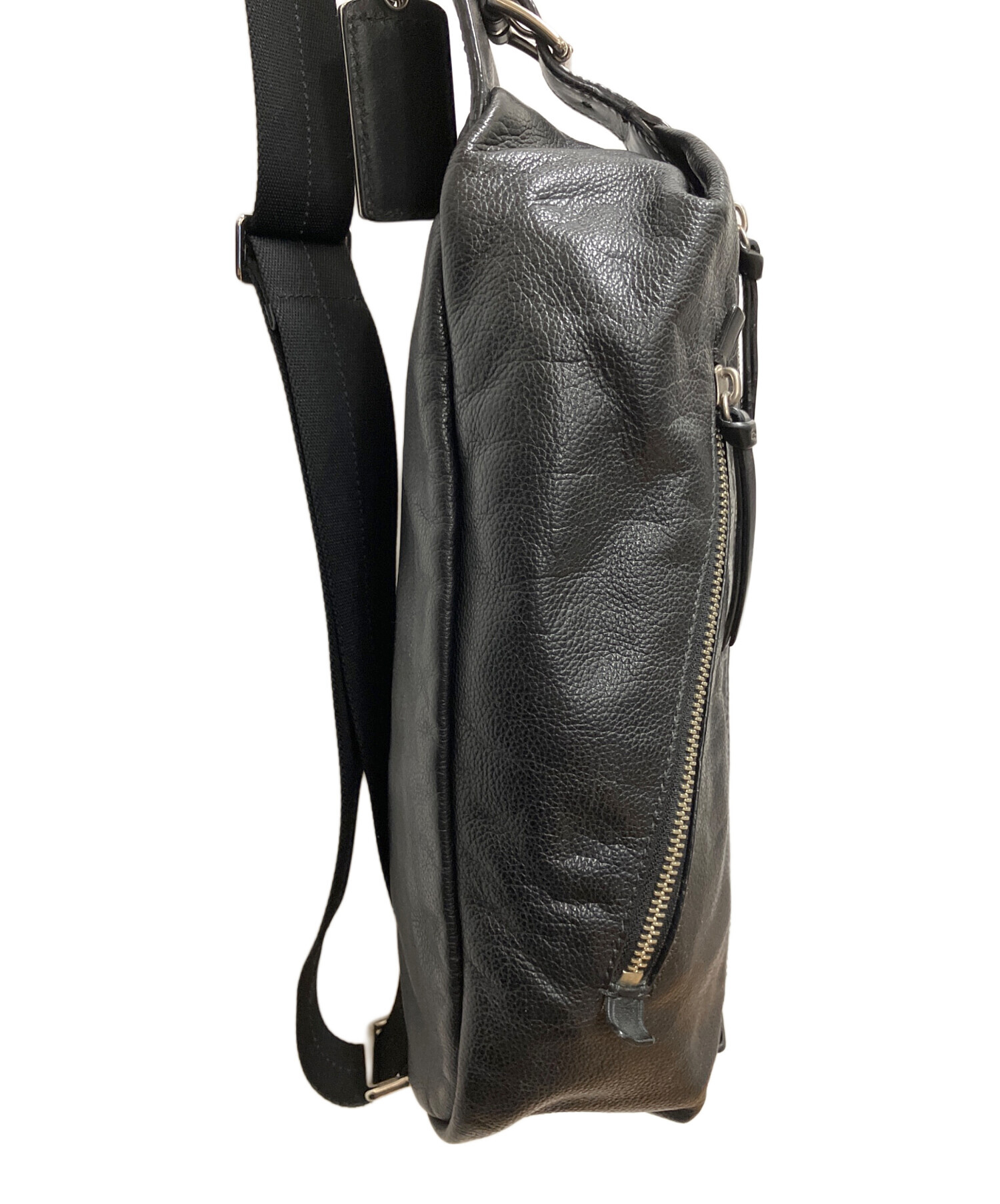 中古・古着通販】COACH (コーチ) トンプソン ボディバッグ ブラック