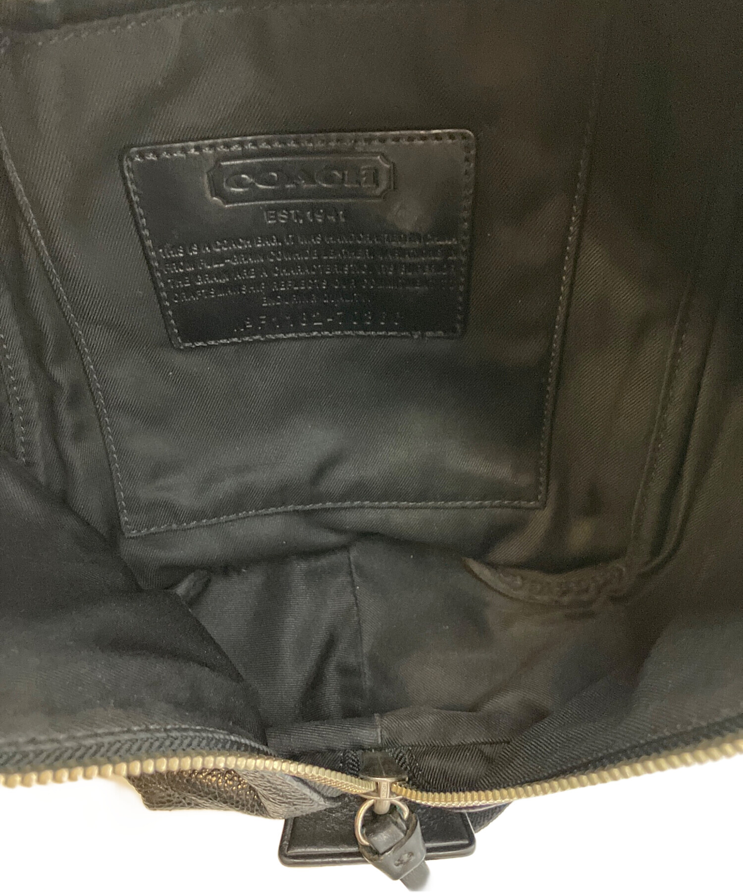 中古・古着通販】COACH (コーチ) トンプソン ボディバッグ ブラック