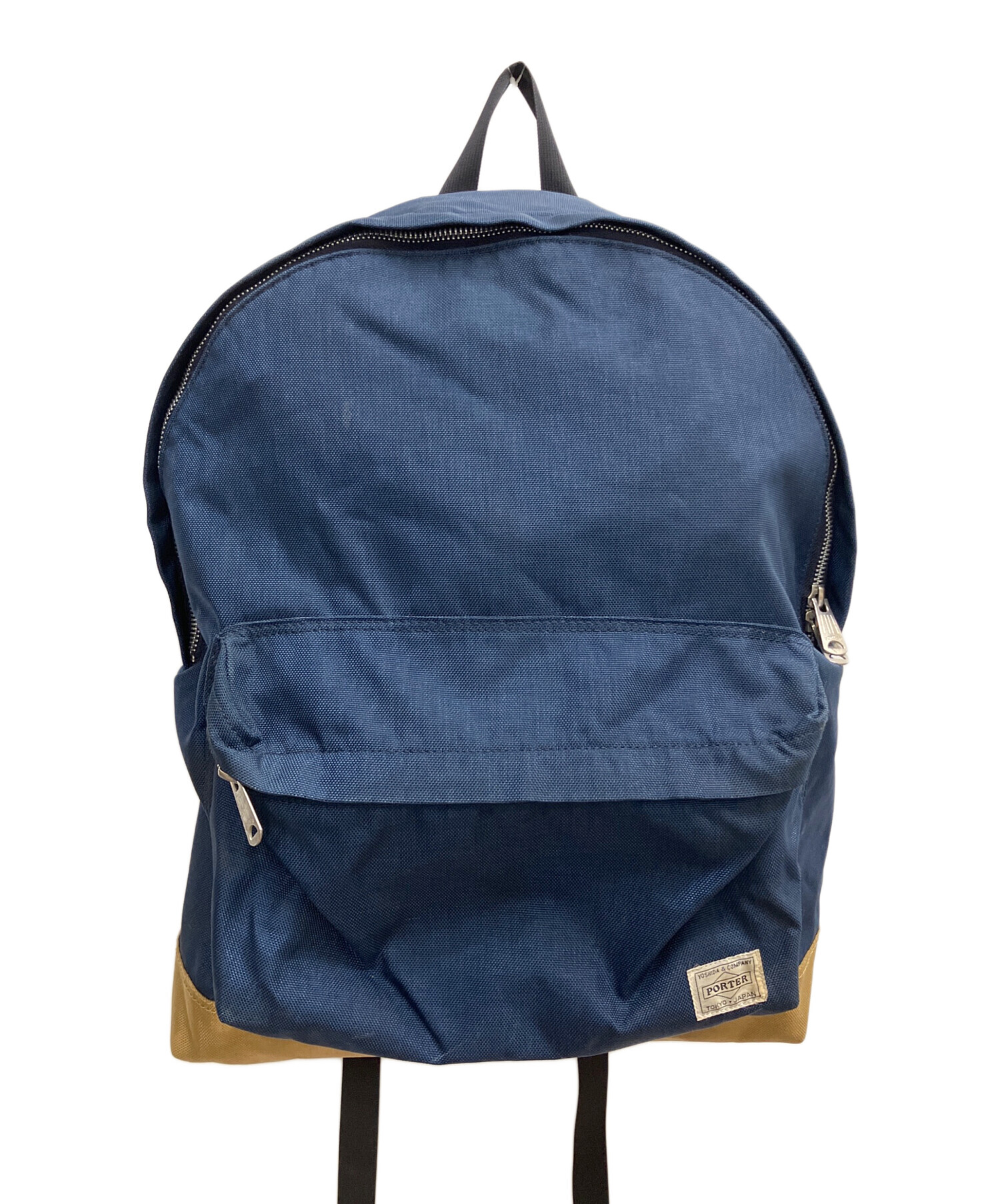 中古・古着通販】PORTER (ポーター) リュック ネイビー×ベージュ 
