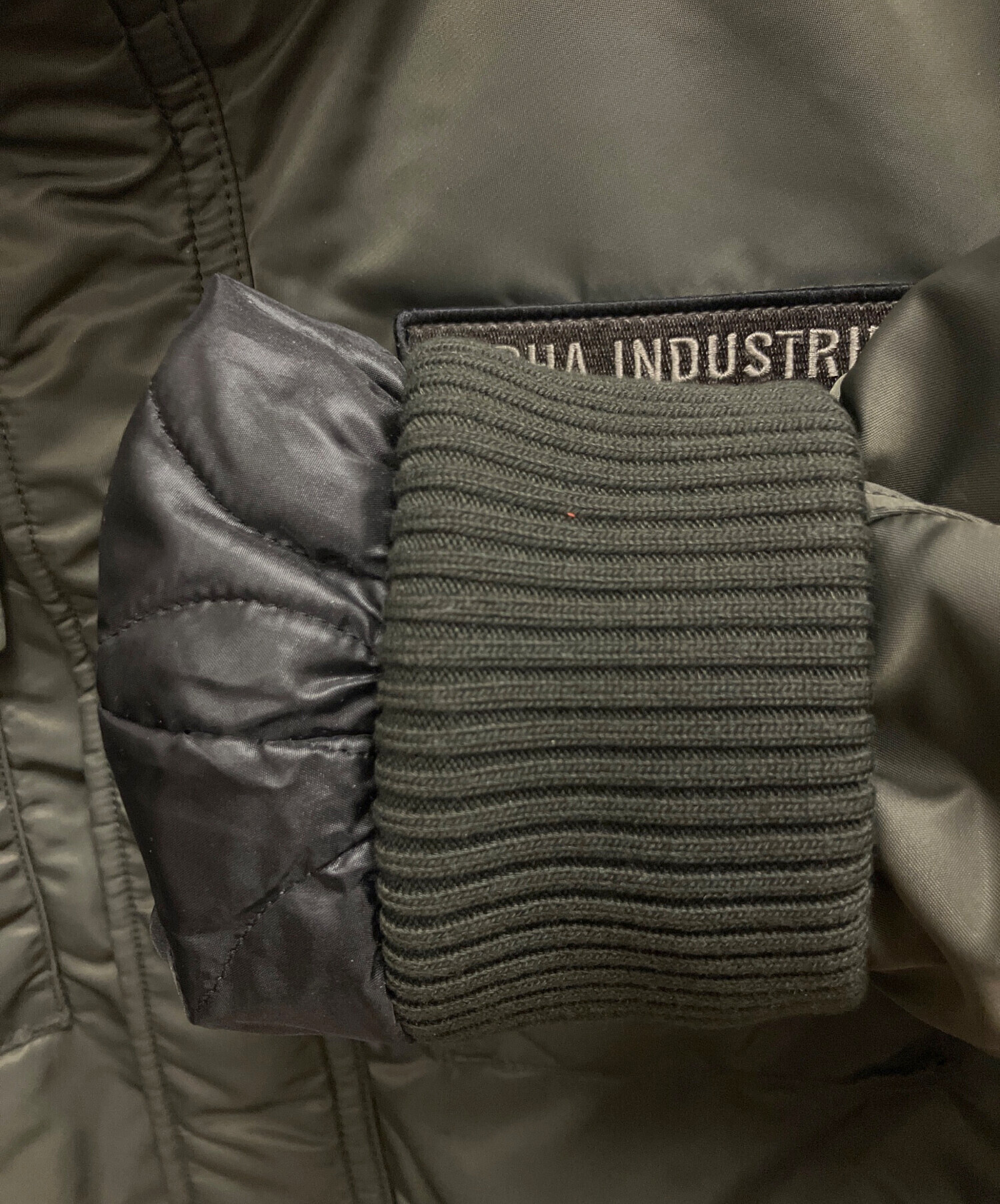 中古・古着通販】ALPHA (アルファ) ダウンジャケット カーキ サイズ