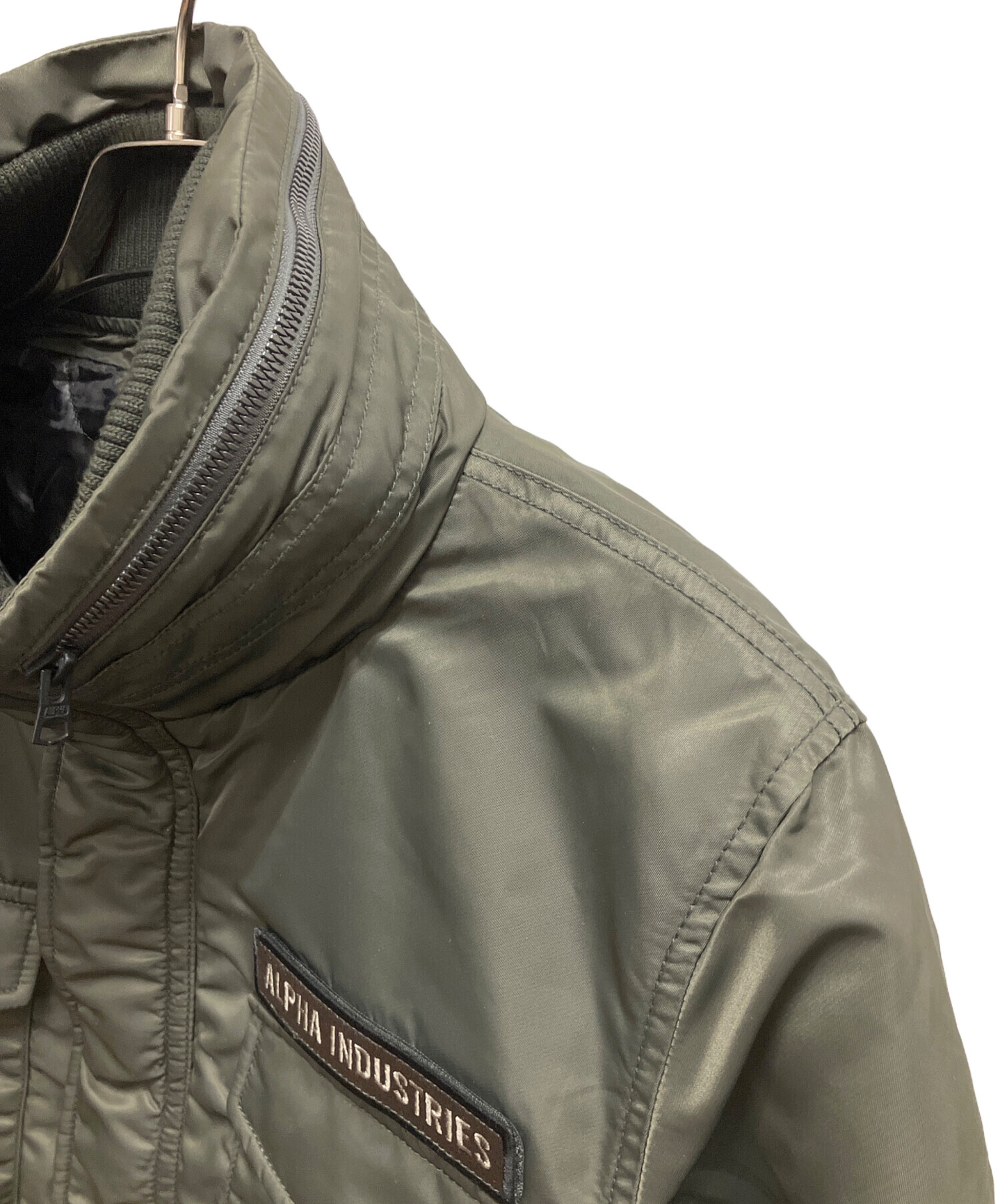 中古・古着通販】ALPHA (アルファ) ダウンジャケット カーキ サイズ