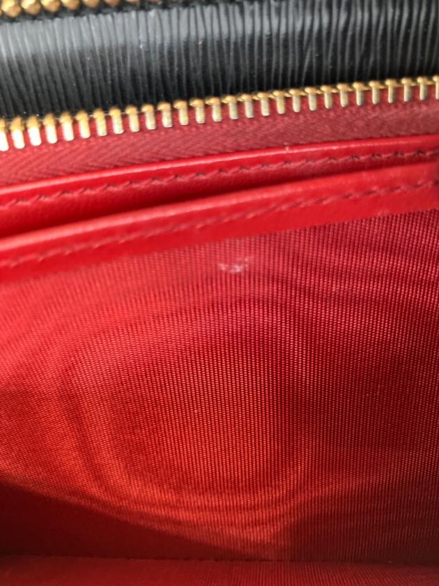 中古・古着通販】PRADA (プラダ) ラウンドファスナー財布 ブラック