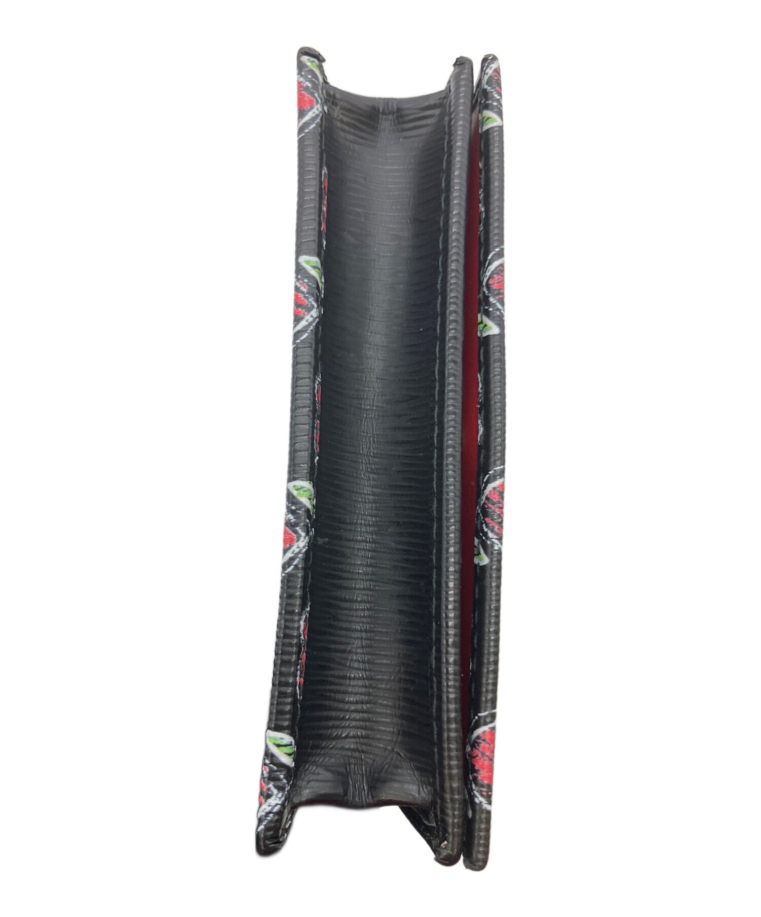 未使用品　PRADA ブラック レザー カードホルダー　名刺ファイル 中古・古着通販】PRADA (プラダ) 名刺入れ カードケース ブラック