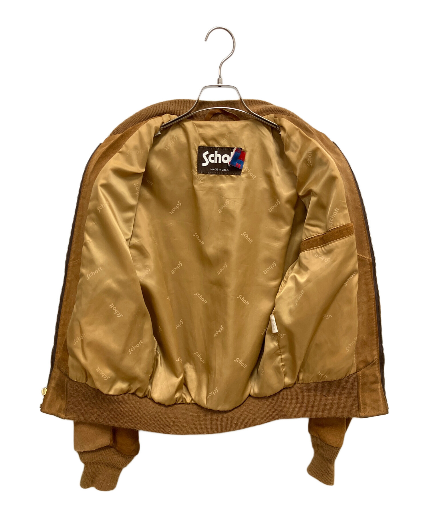 中古・古着通販】Schott (ショット) スウェードジャケット ブラウン