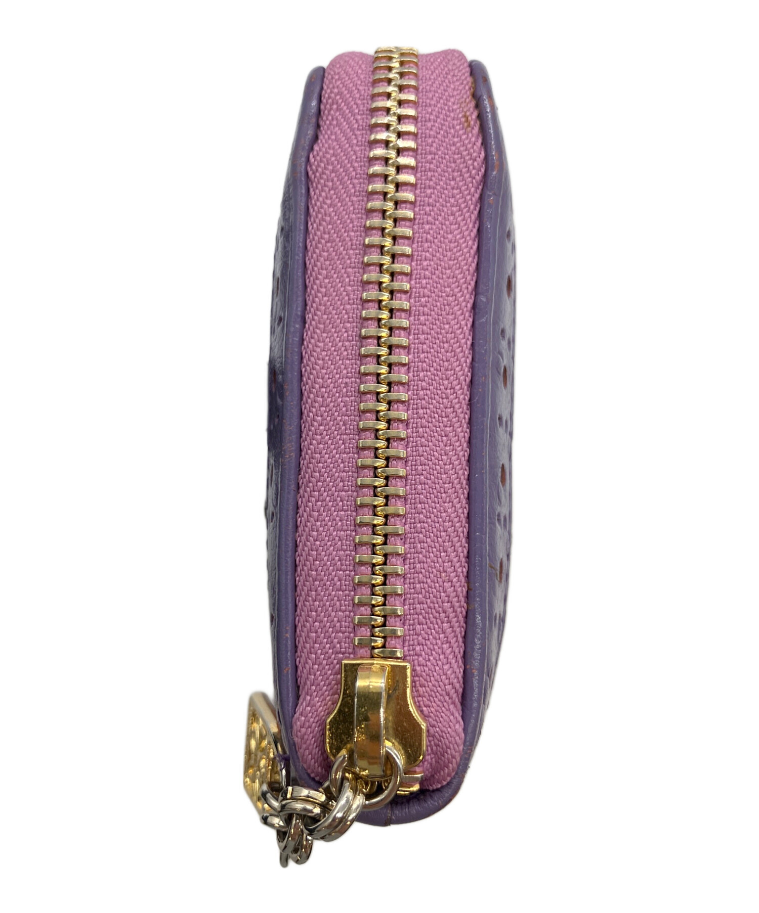 Think Bee! 紫色 長財布 Think Bee シンクビー 長財布 スパンコール ビジュー パープル マルチ