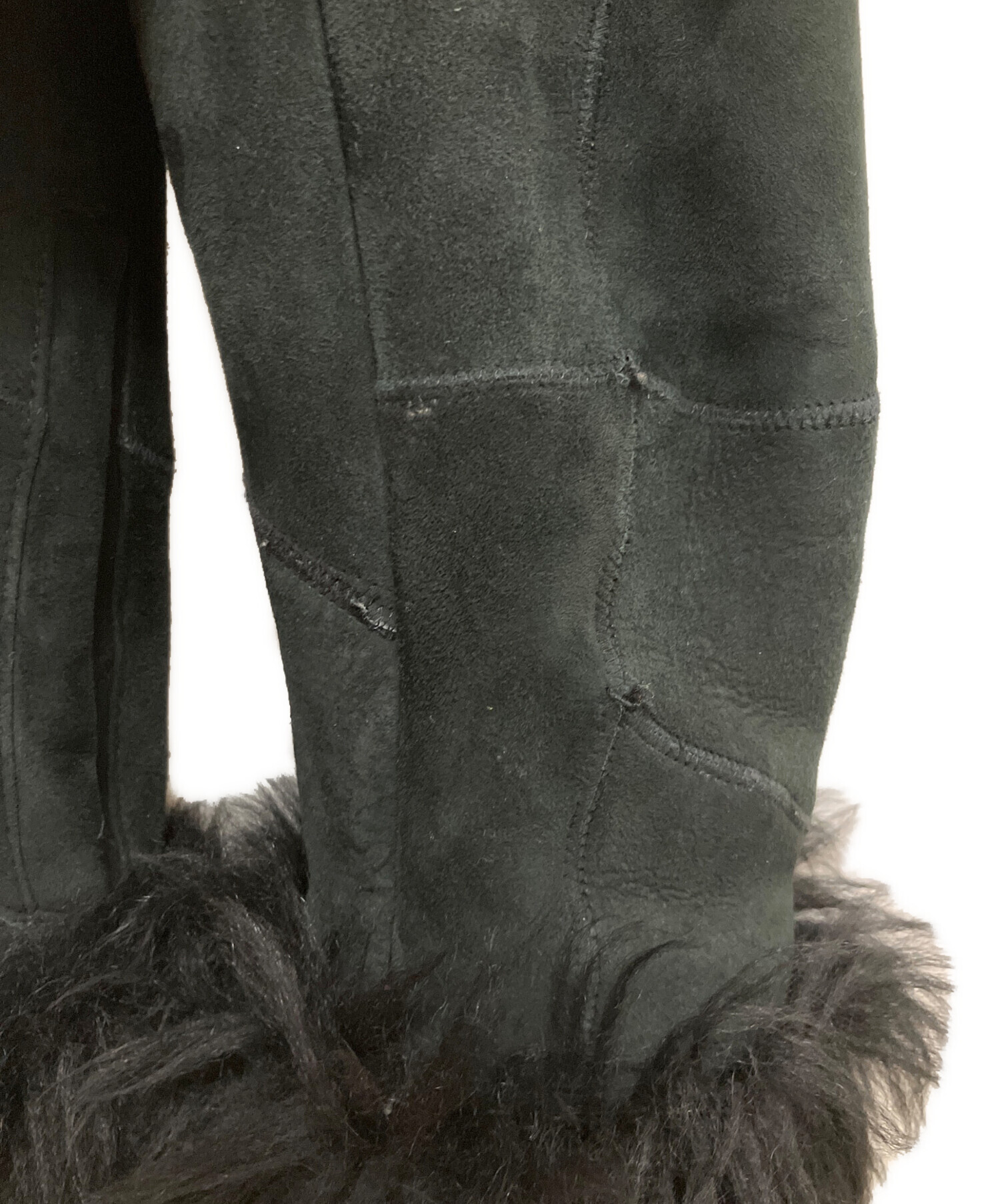 中古・古着通販】GUCCI (グッチ) ムートンジャケット ブラック サイズ