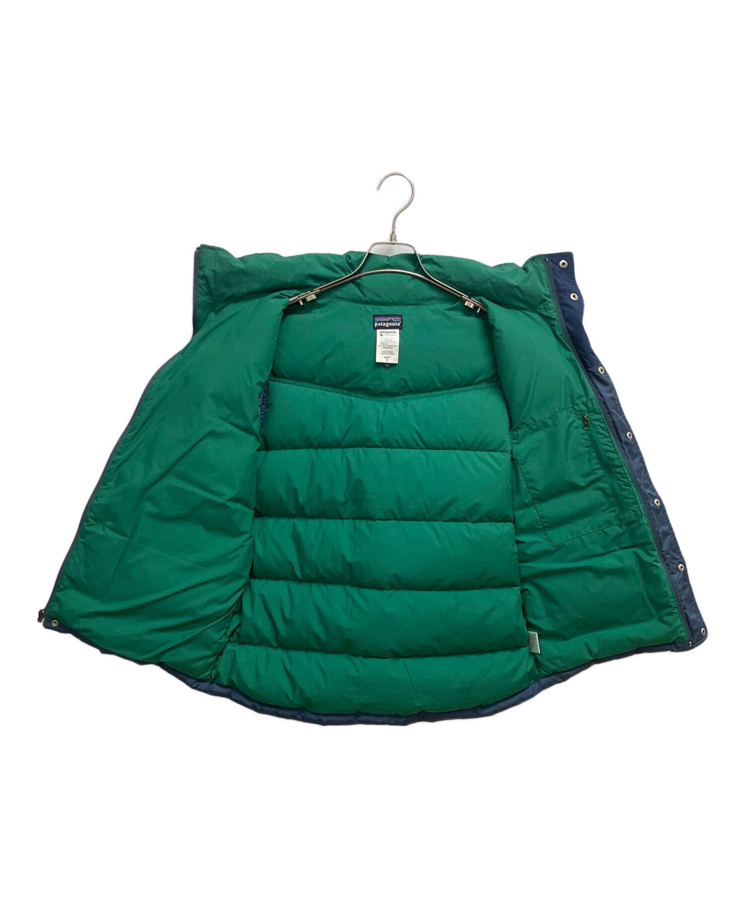 中古・古着通販】Patagonia (パタゴニア) ダウンベスト ブルー サイズ